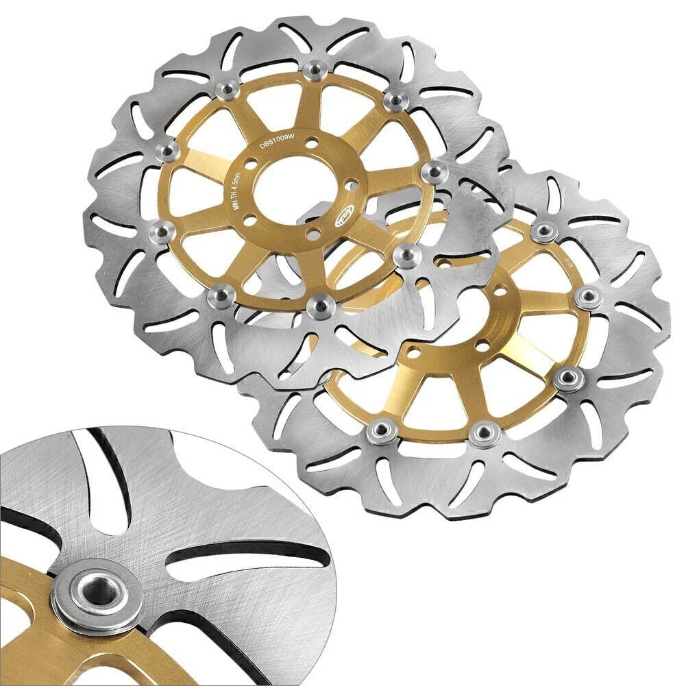 Front Brake Disc Rotors for Kawasaki ZRX S/R 1200 (2002–2006) Gold