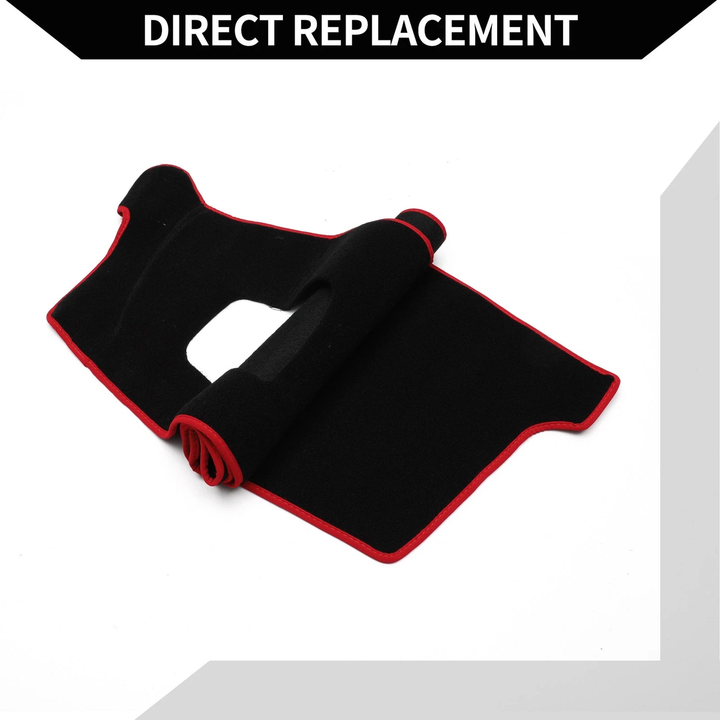Dashboard Cover Mat for Mazda CX-5, CX-8 (2017–2021) - Black Red