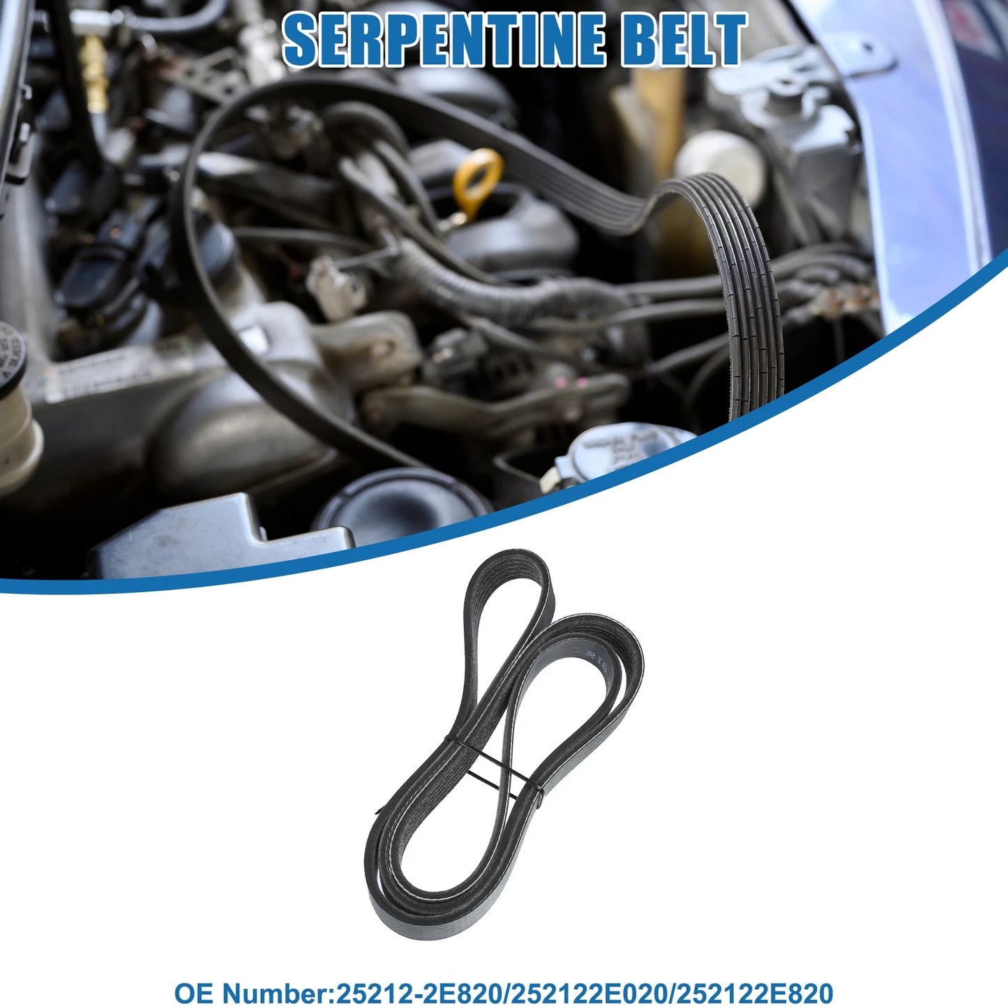 Serpentine Belt for Hyundai Elantra (2011–2016) No. 25212-2E820