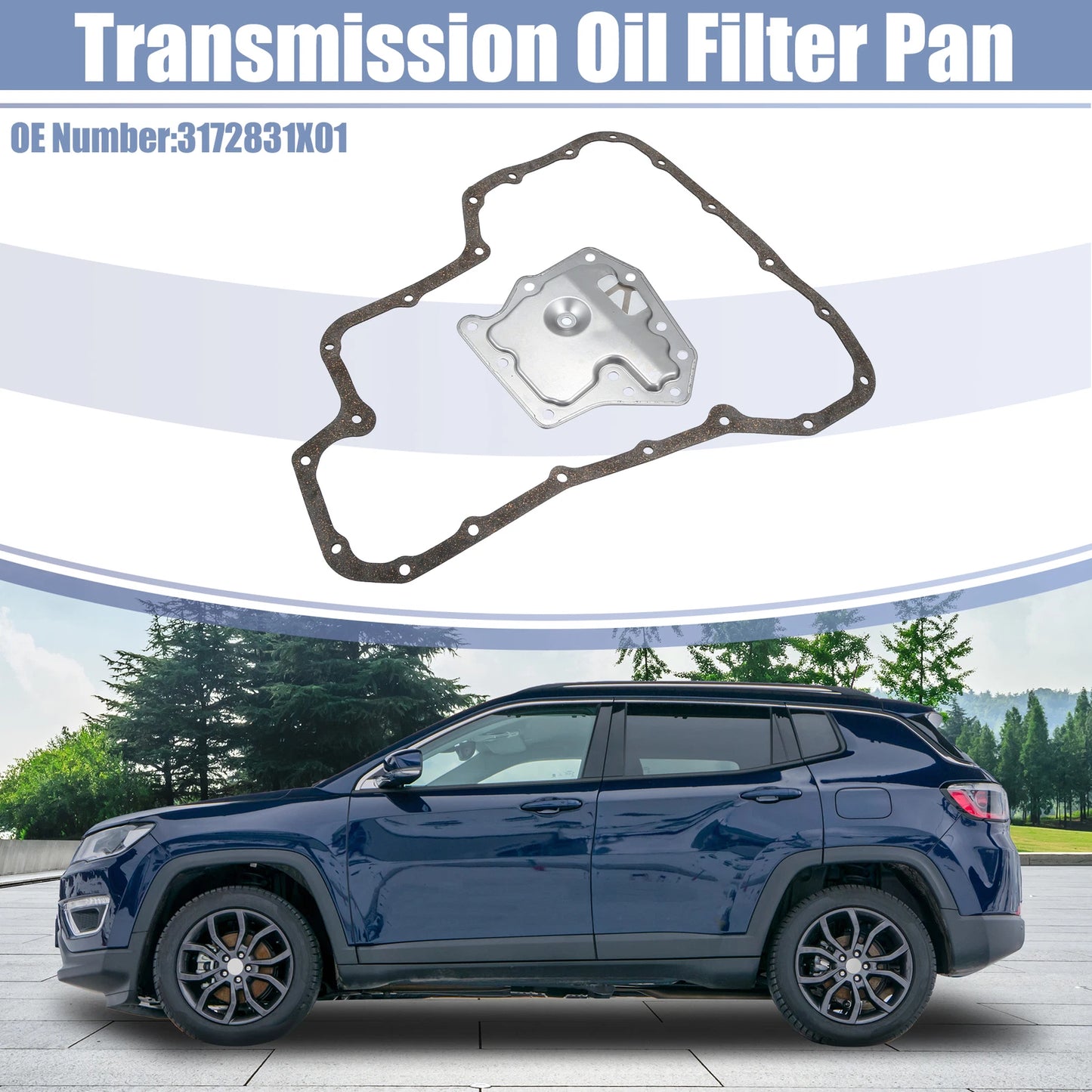 Transmission Filter Oil Pan Gasket Kit for Nissan Versa (2012) 3172831X01