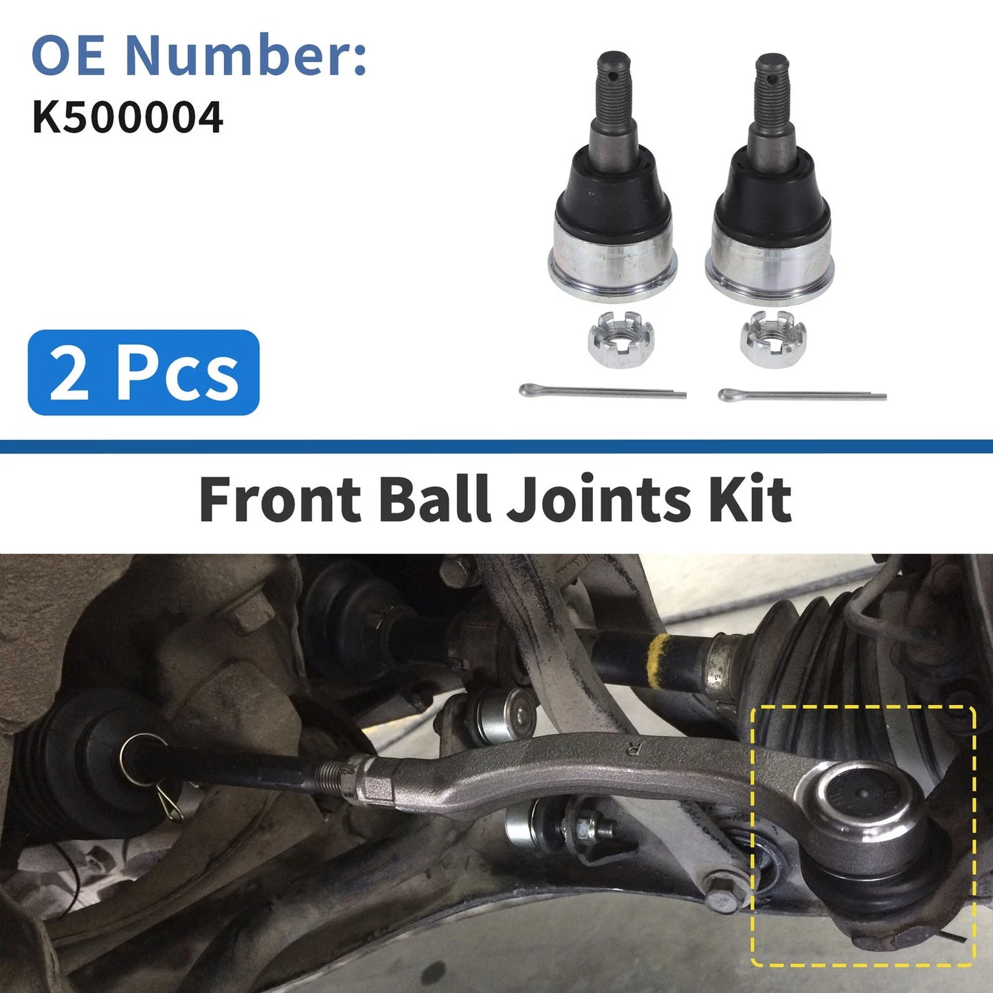 2X Front Lower Ball Joints for Honda Element (2003–2011) No.K500004