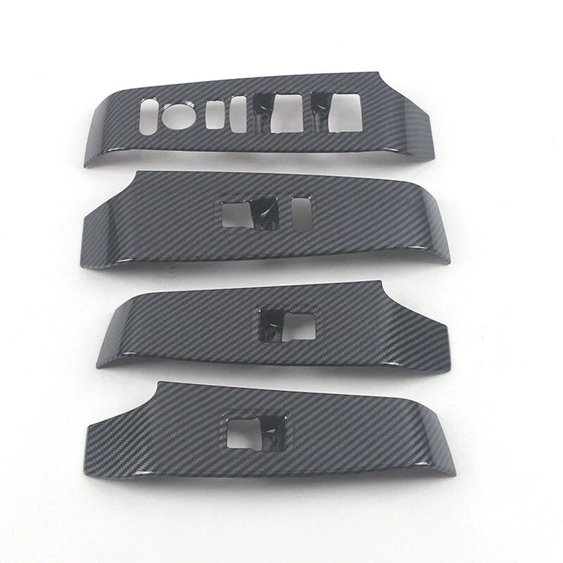 4Pcs Carbon Fiber Window Switch Cover Trim for Honda Civic (2022–2024)