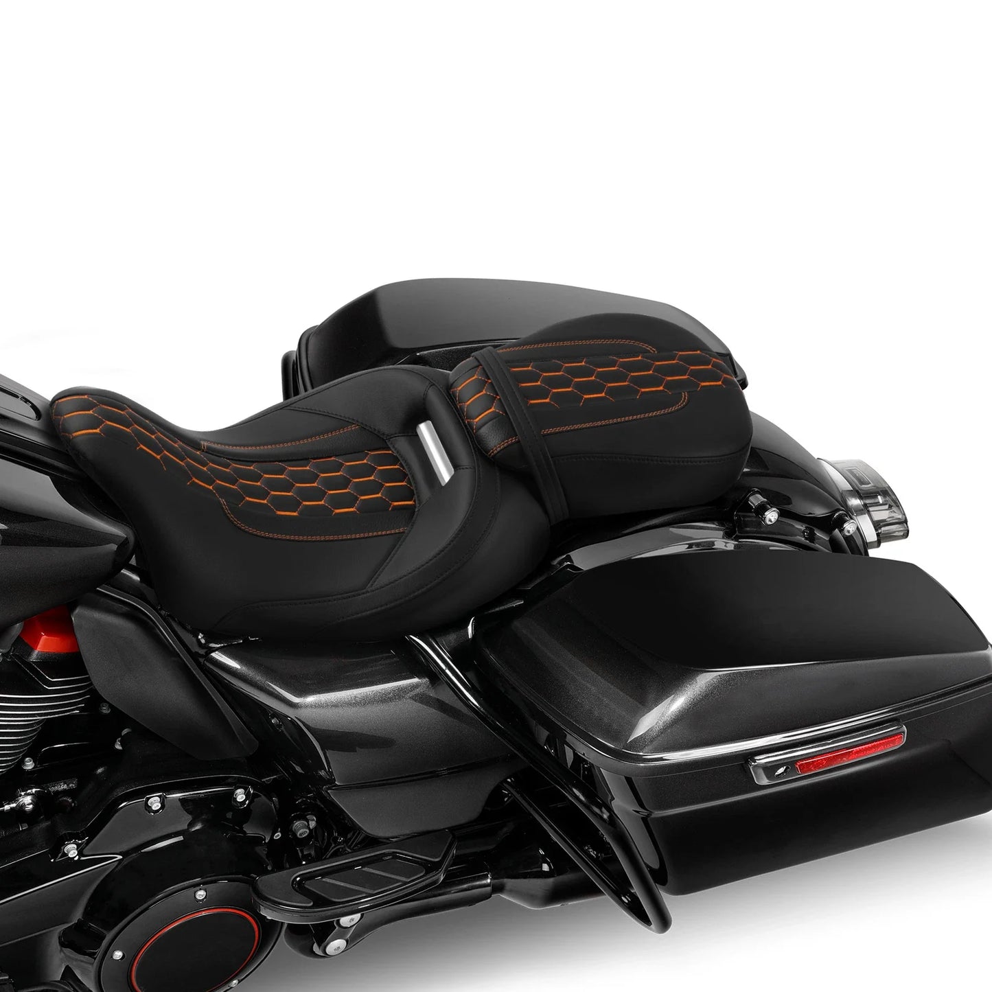 Black Driver & Passenger Seats for Harley CVO Street Road Glide (09-23)