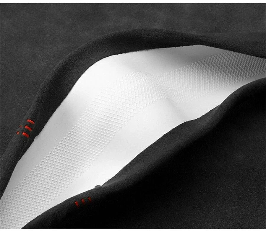 15" Black Suede Anti-Skid Steering Wheel Cover for Car (All Seasons)