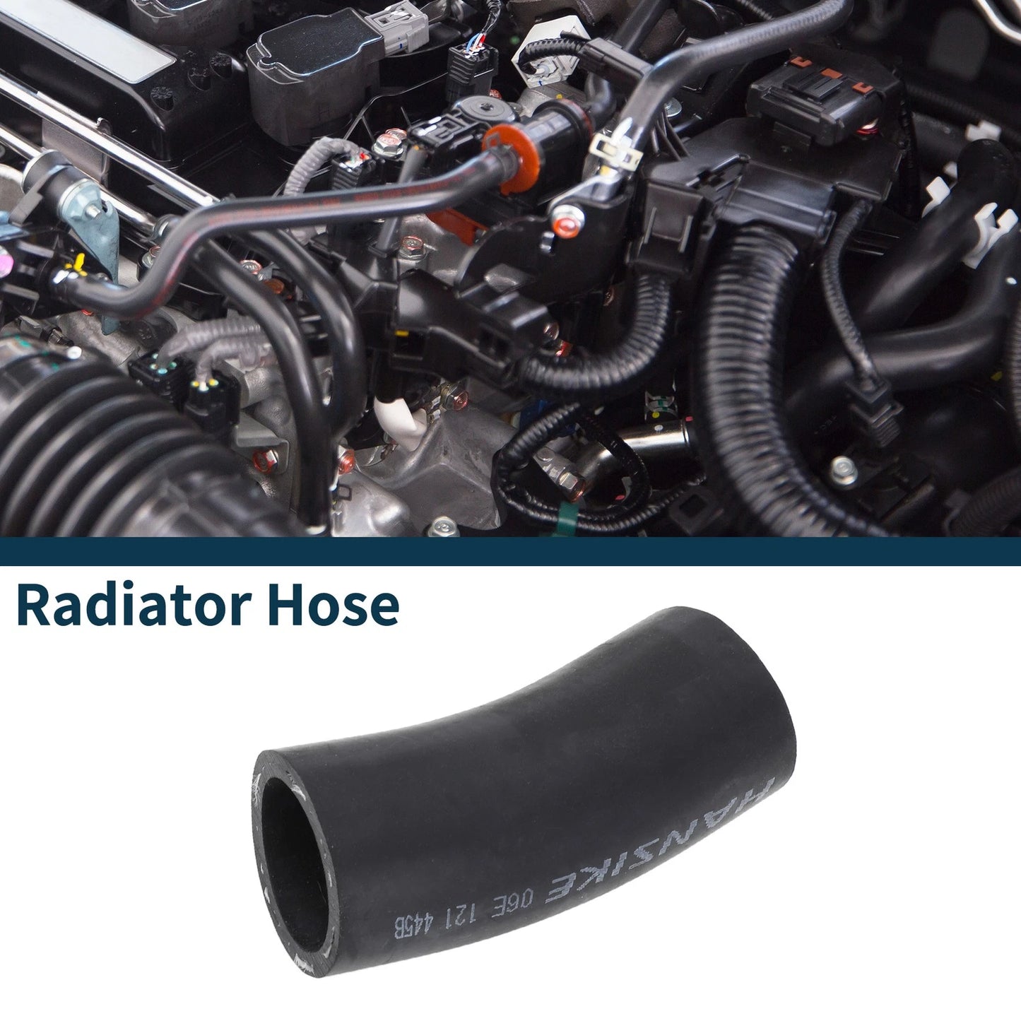 Radiator Hose Coolant Pipe for Audi A4 (2006–2008) No. 06E121445B Rubber