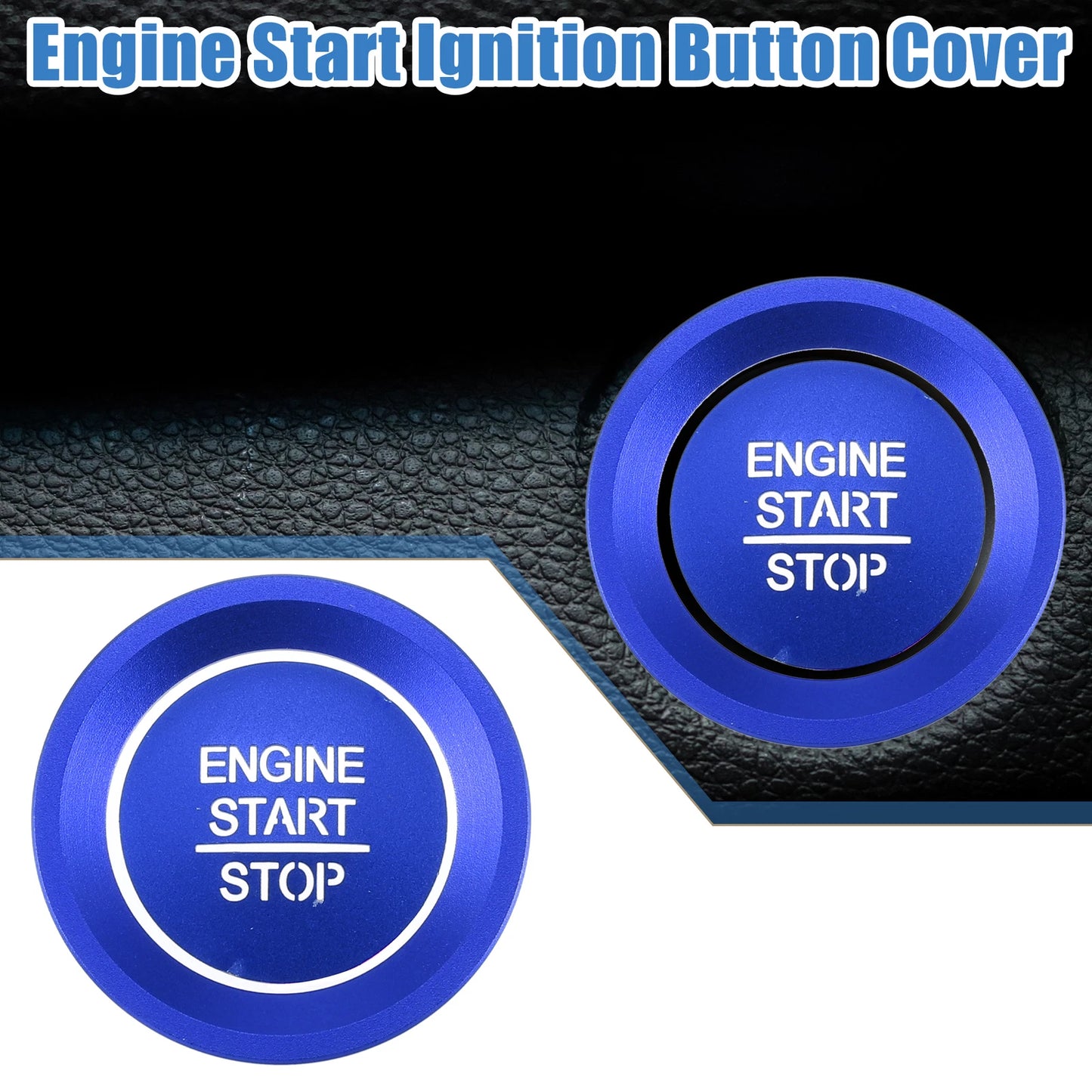 Engine Start Stop Ignition Button Trim Decal for Honda Accord (2018–2022) Blue
