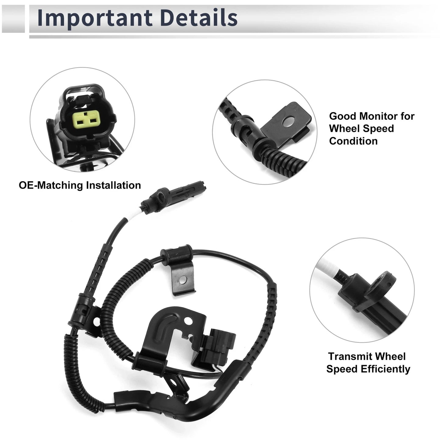 ABS Wheel Speed Sensor No. 956804D000 for Hyundai Entourage (2007–2009)