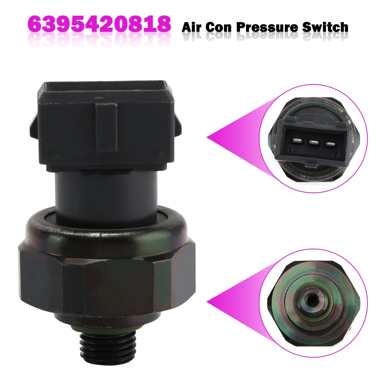 Air Con Pressure Switch for Mercedes-Benz SL SLK (C140 W220 R129 R170) 6395420818