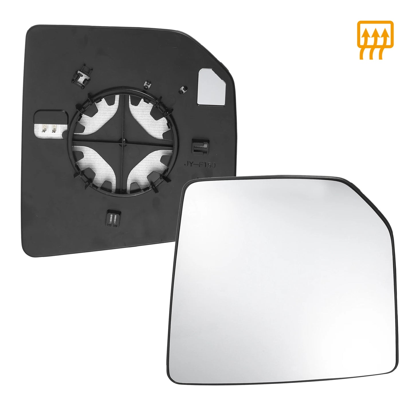 Left Heated Mirror Glass W/ Plate for Ford F150 (2015–2020) FL3Z-17K07-AH