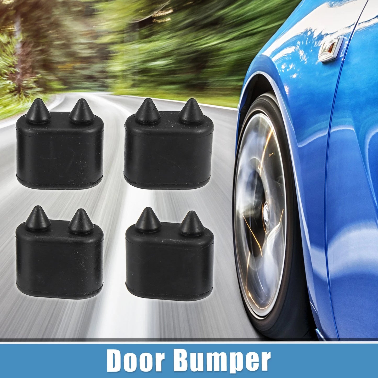 Set of 4 Rubber Door Bumpers for Chevrolet Chevelle (1964–1973)