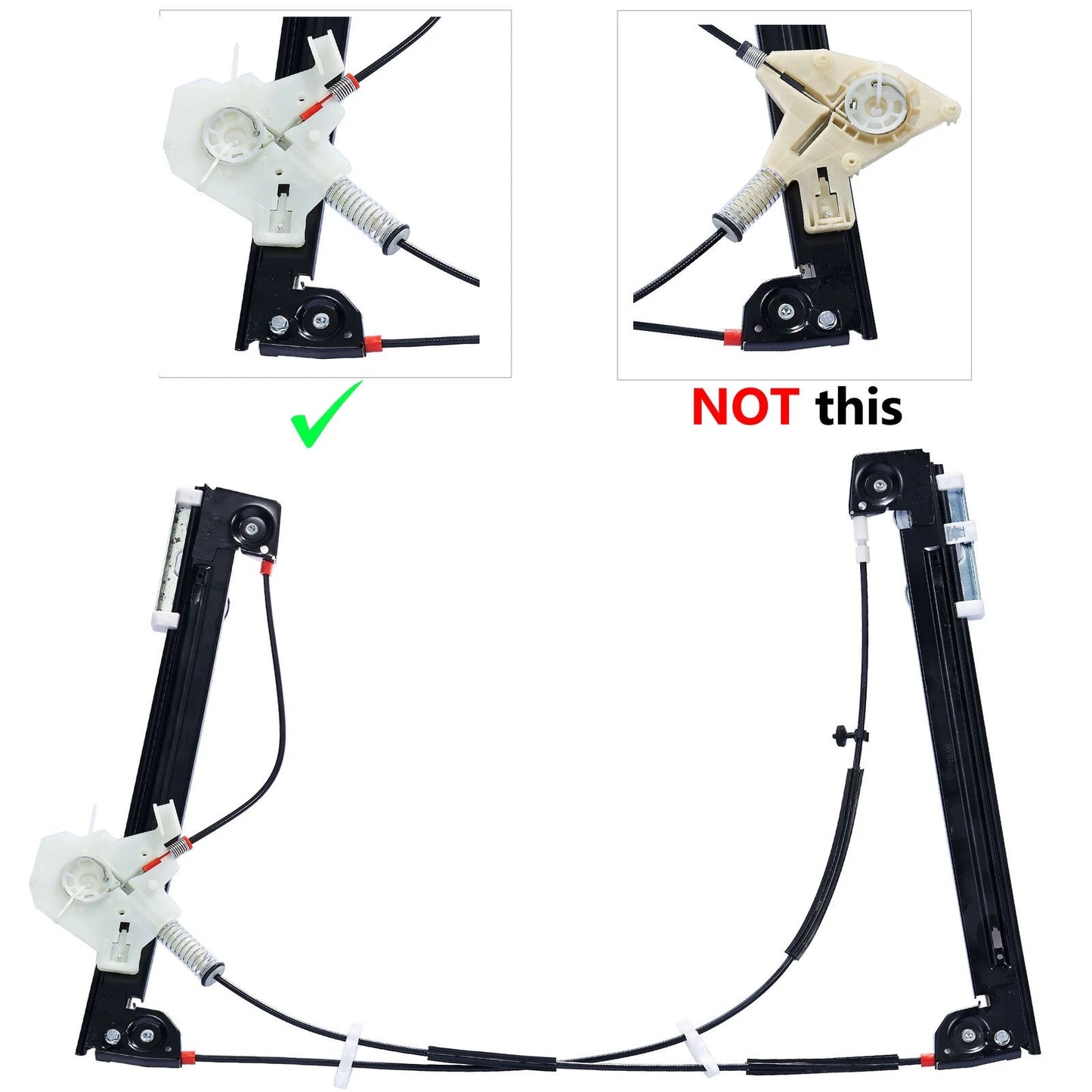Front Left Window Regulator for Mini Cooper R50 R52 R53 (2001–2005)