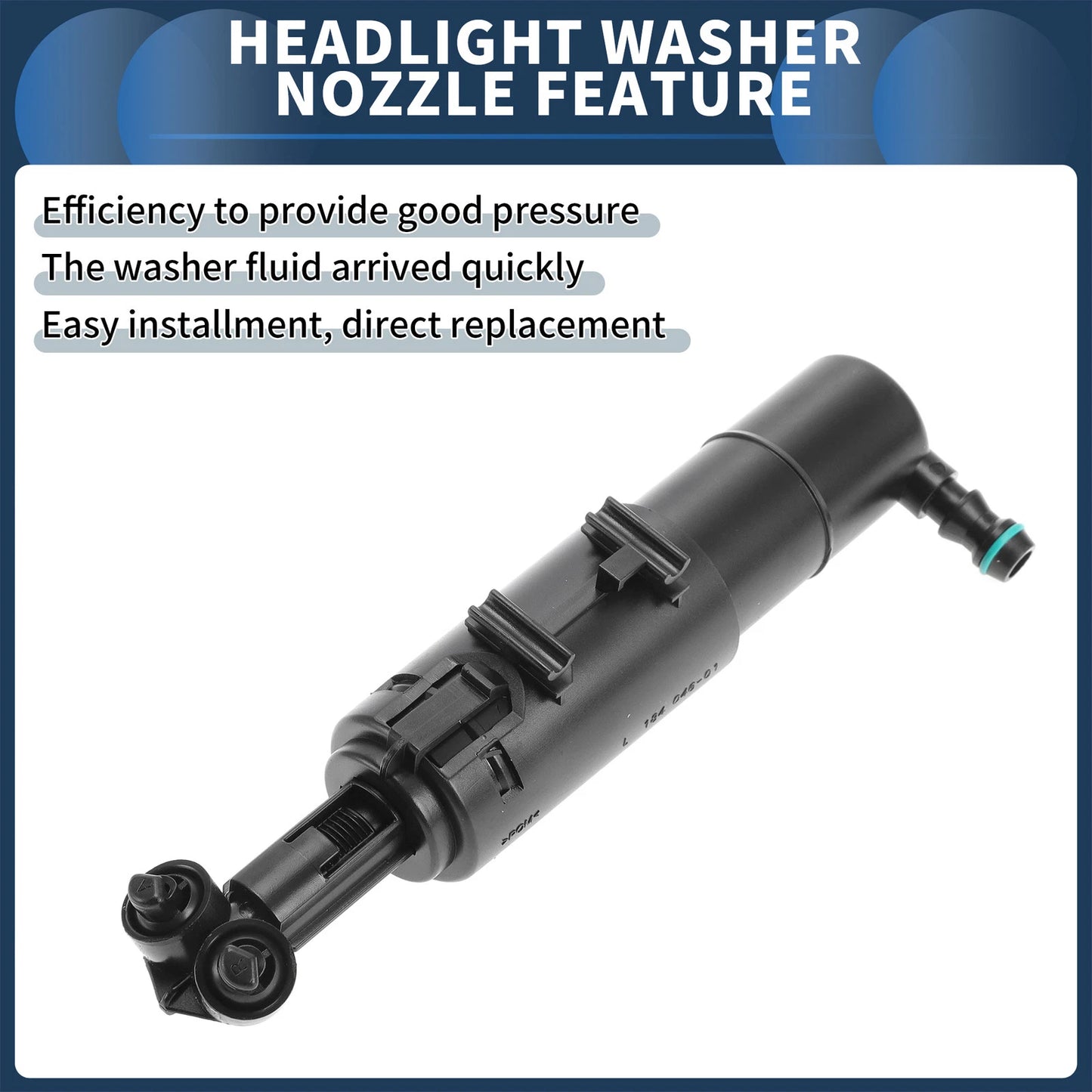 Front Driver Side Headlight Washer Nozzle for Mercedes-Benz C200 (2007–2015) No. 2048602747