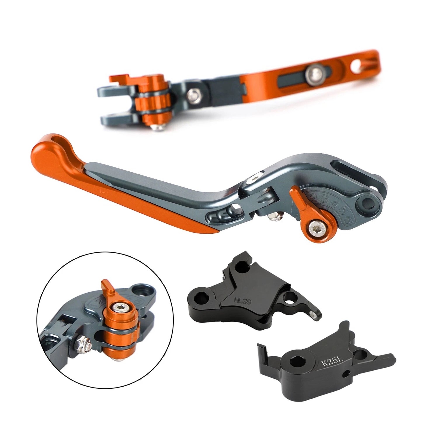 Adjustable Brake Clutch Levers for CFMOTO 800NK (2023) - Orange
