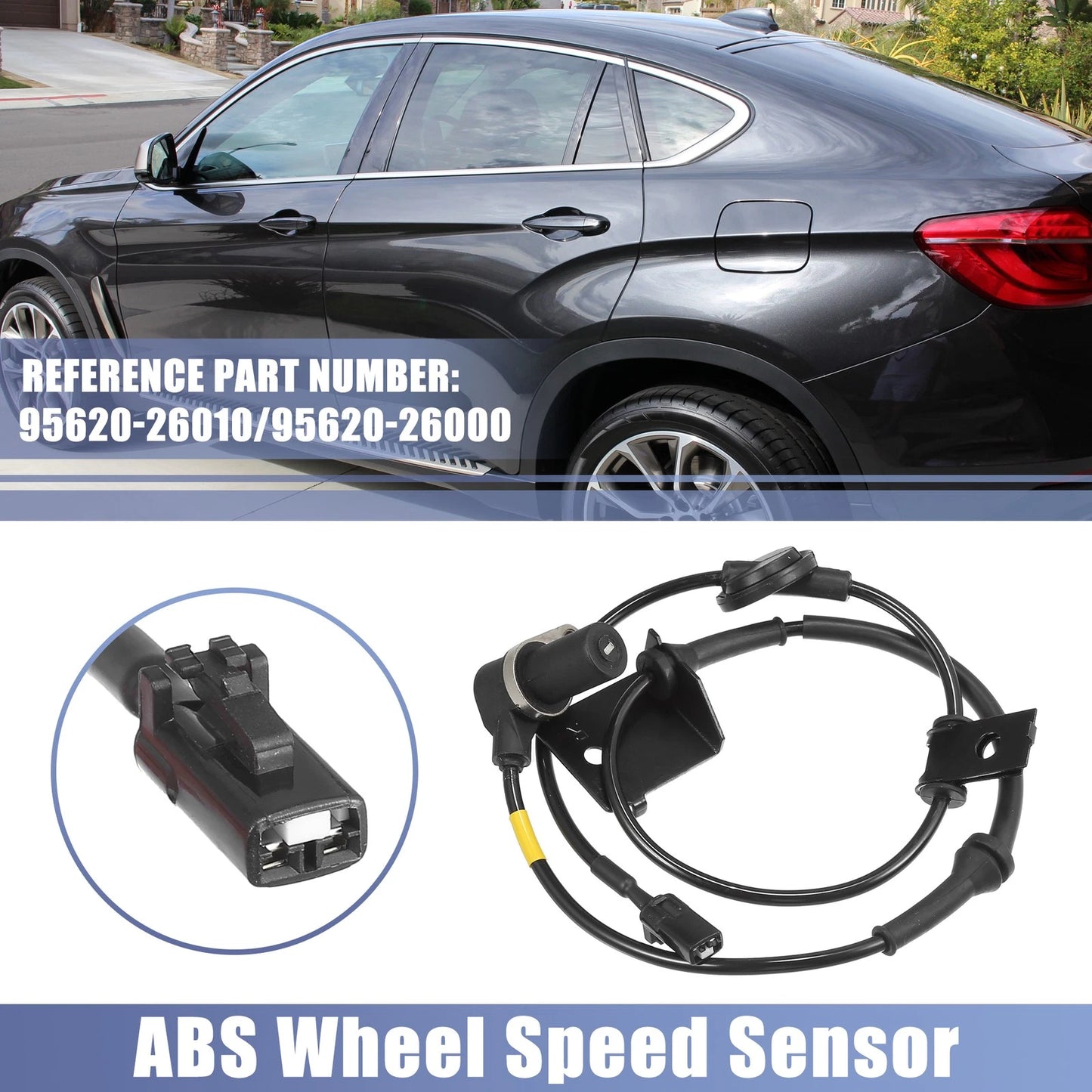 Front Right ABS Wheel Speed Sensor No. 95620-26010 for Hyundai Santa Fe (2001–2006)