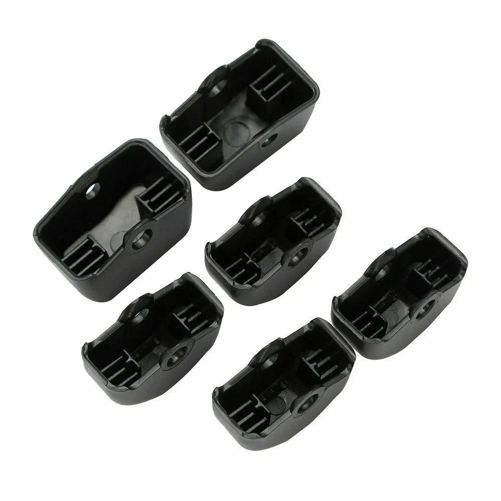 6 x Black Control Switch Button Cover Caps for Harley Dyna Softail XL (2011-2016)