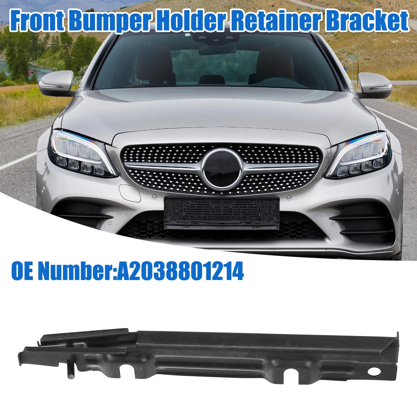 Front Right Upper Bumper Cover Inner Support Bracket for Mercedes-Benz CLK63 (2007–2009)