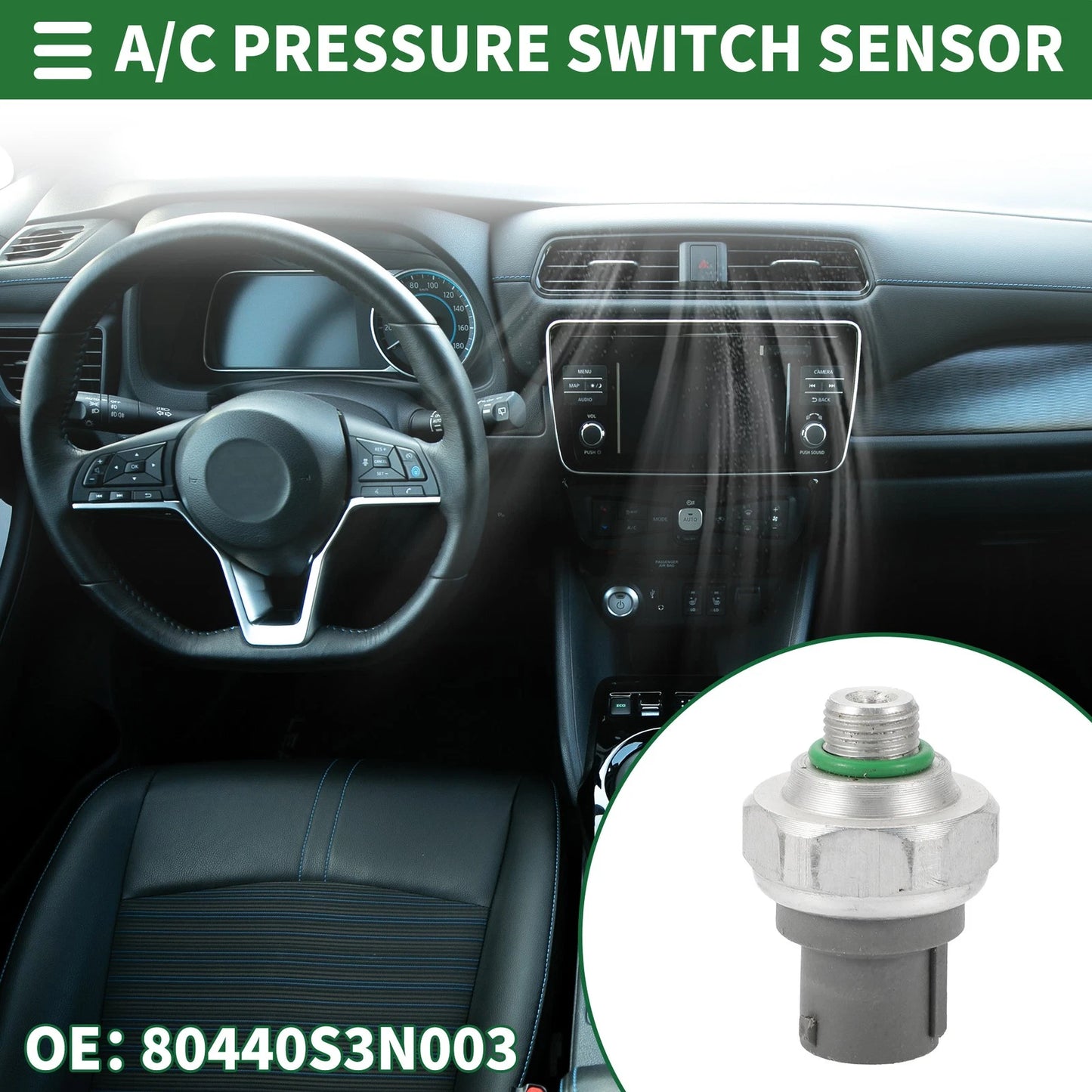 A/C Pressure Switch Sensor for Honda CR-V 2.4L (2002–2006) No. 80440S3N003