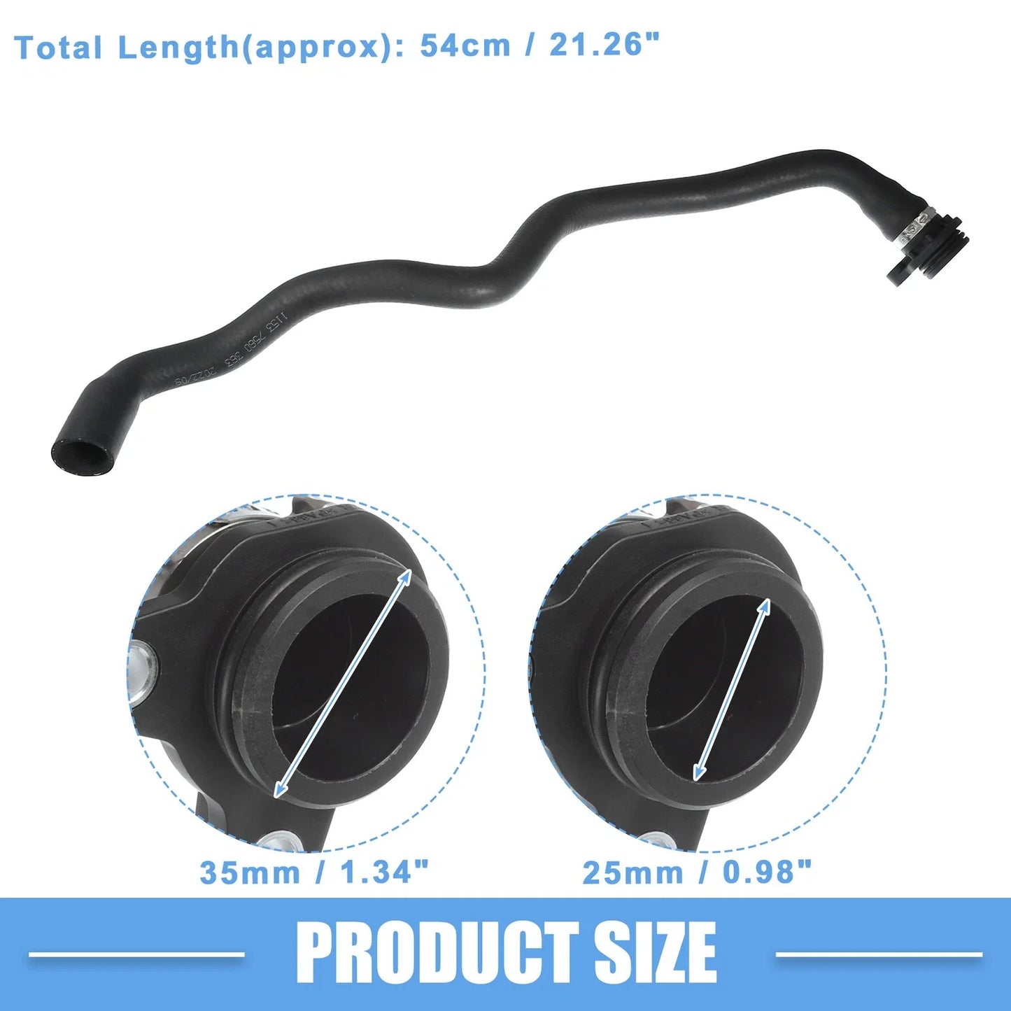 Radiator Coolant Hose for BMW X6 XDrive35i 3.0L L6 (2008 - 2014)