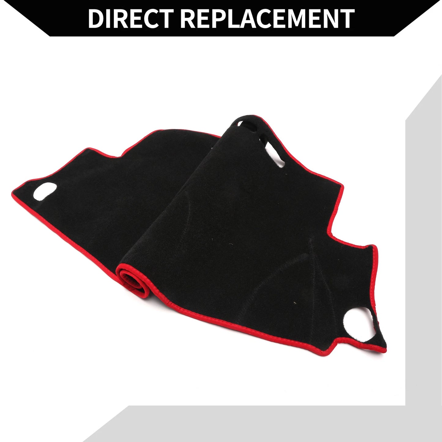 Dashboard Dash Cover Mat for Honda Vezel RU1/2/3/4 (2013–2020) Black Red Set