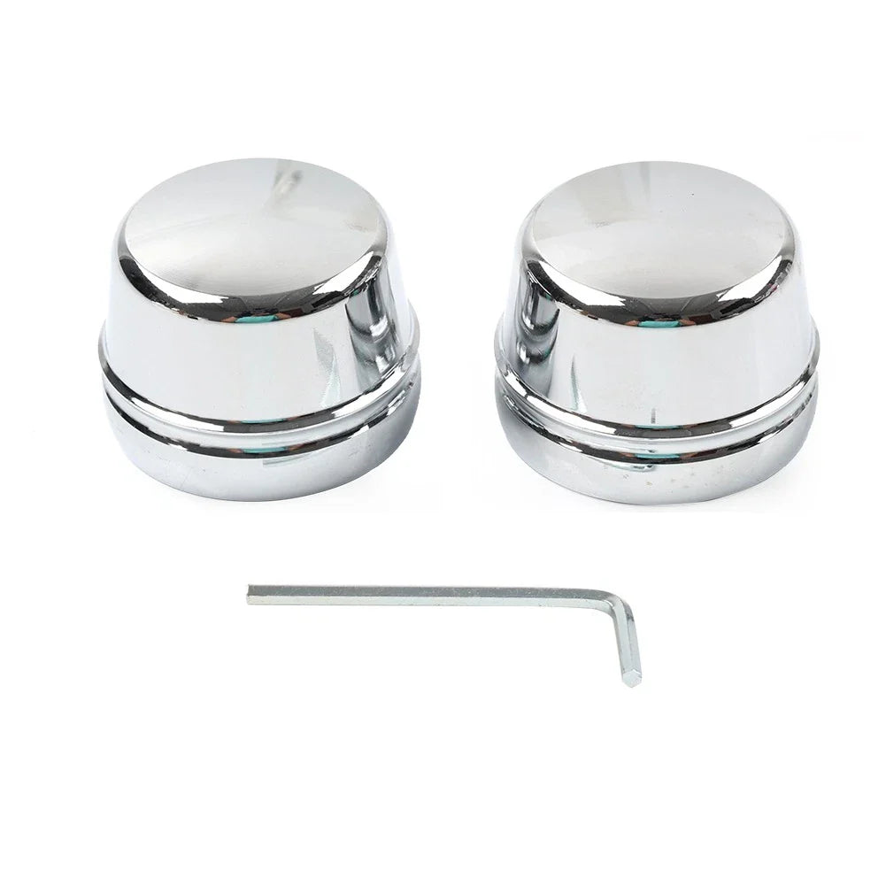 Front Axle Cap Nut Covers for Harley Touring Road King Electra Glide (2000-07)