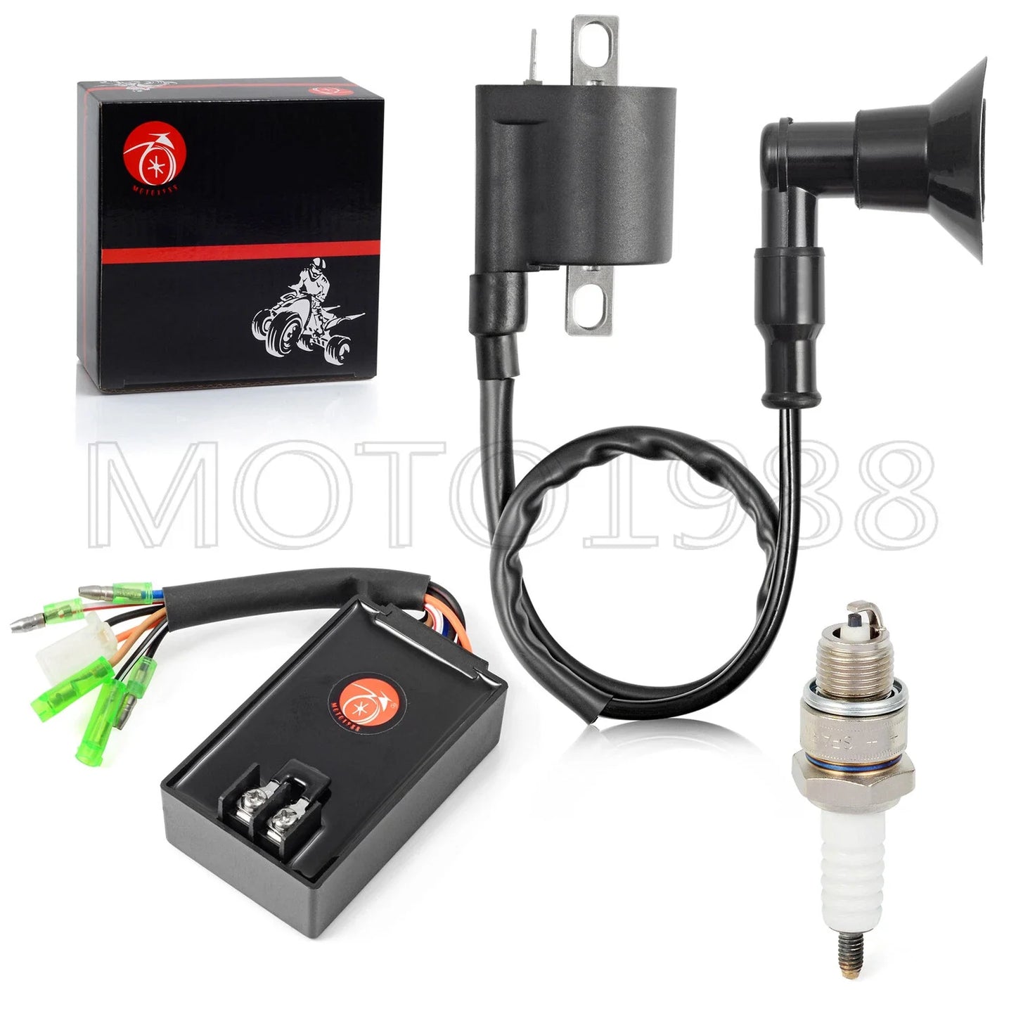 CDI BOX Ignition coil Spark plug for Polaris Sportsman Predator 90 (2003–2006)