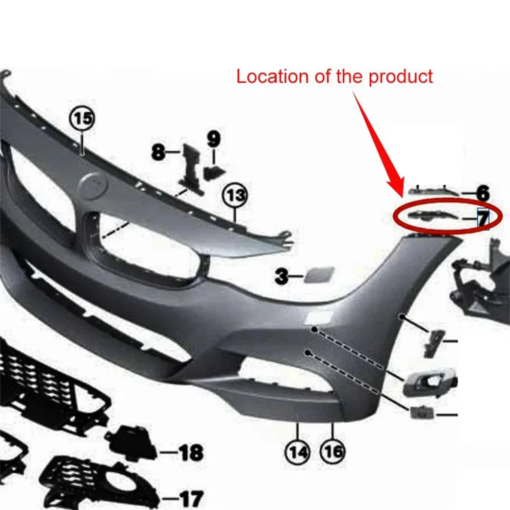 Front Bumper Left Down Bracket Holder for BMW 3 GT 320I (2013-2019)