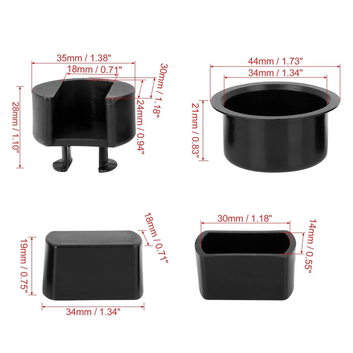 Tailgate Hinge Pivot Bushing Insert Kit for Dodge Ram 1500 (1996-2001)
