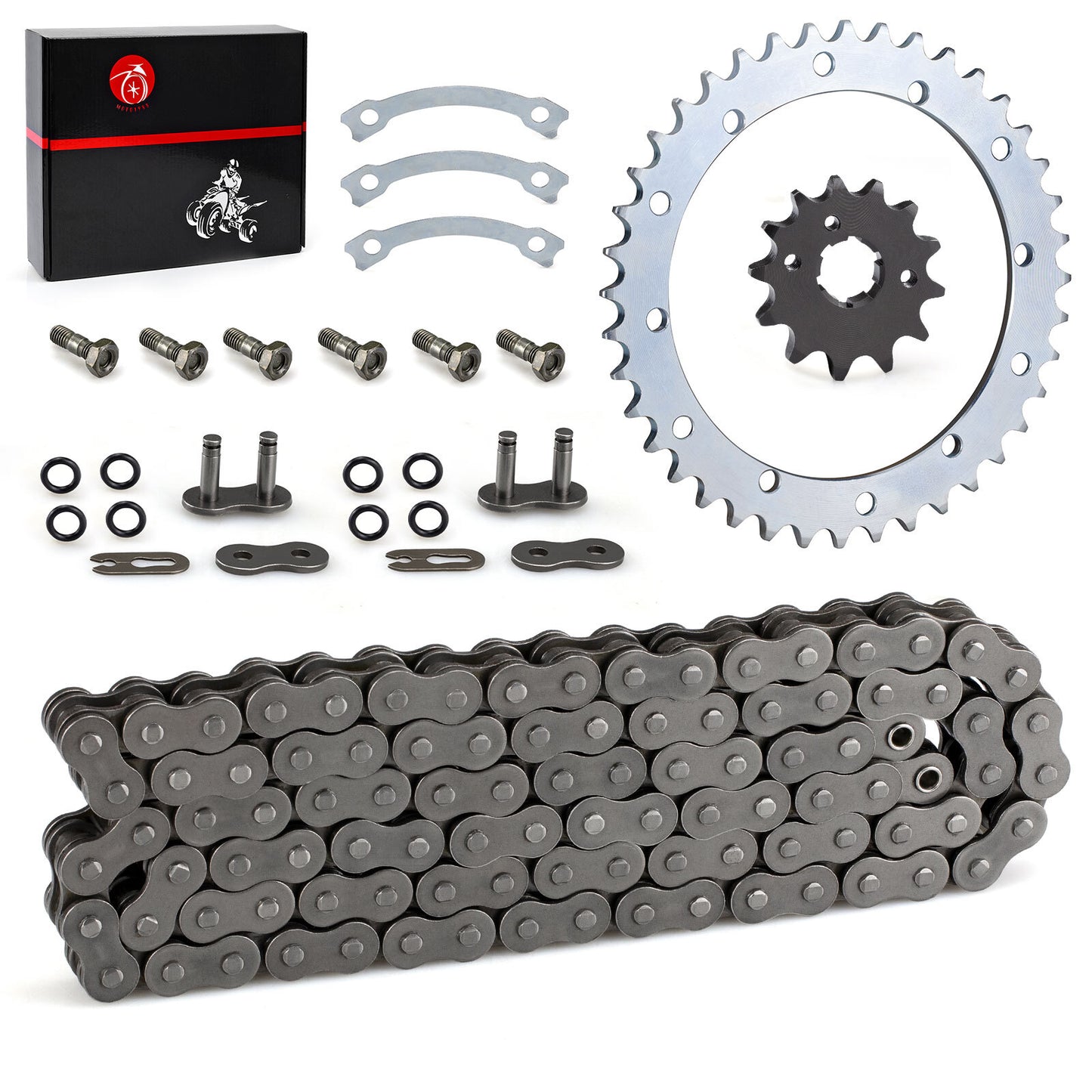 O-Ring Drive Chain and Sprockets Kit for Yamaha Warrior YFM350X (1989–2004)