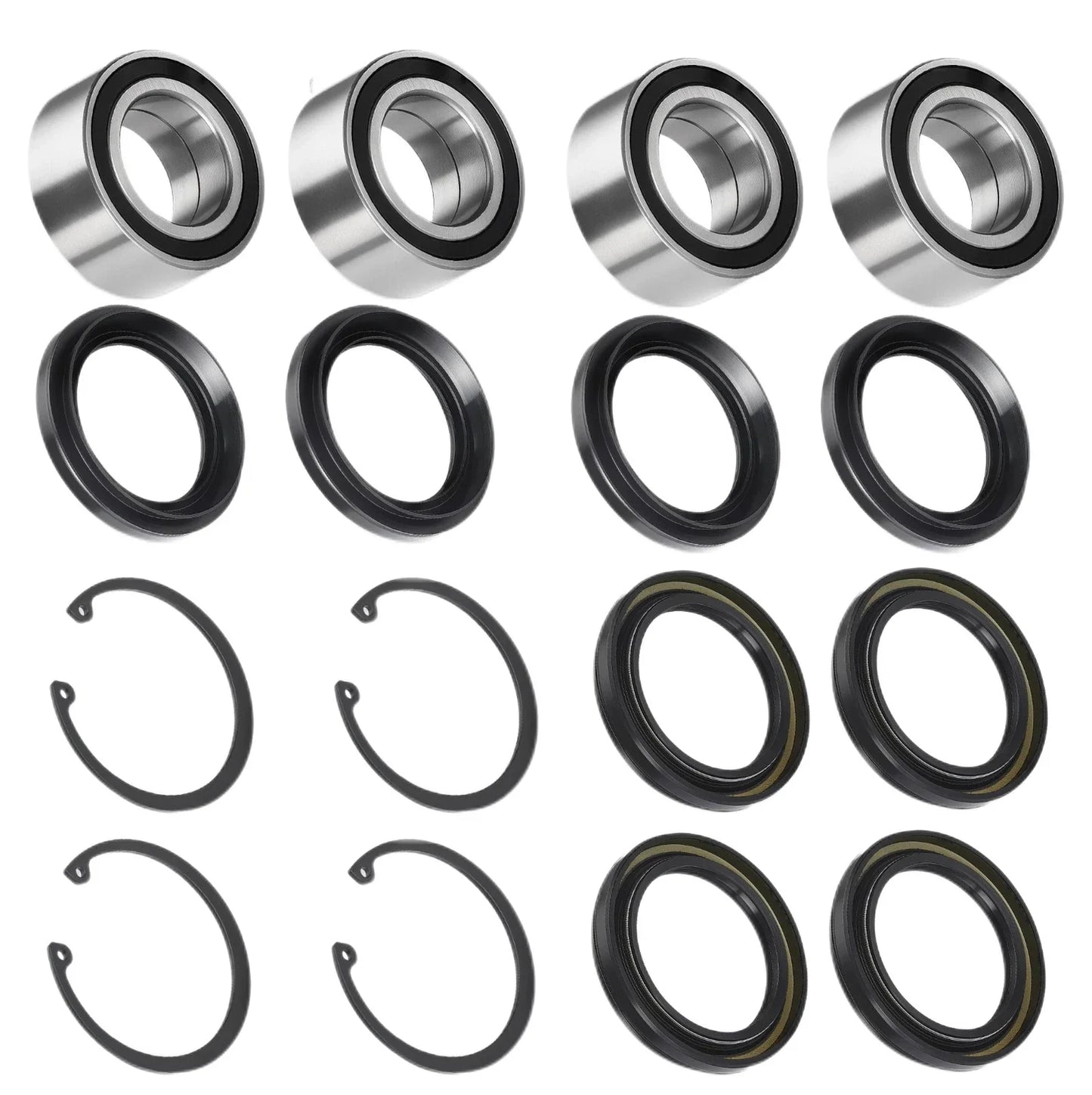 Rear Wheel Bearings Seals Kit 4x for Honda Rincon TRX650FGA (2004–2005)