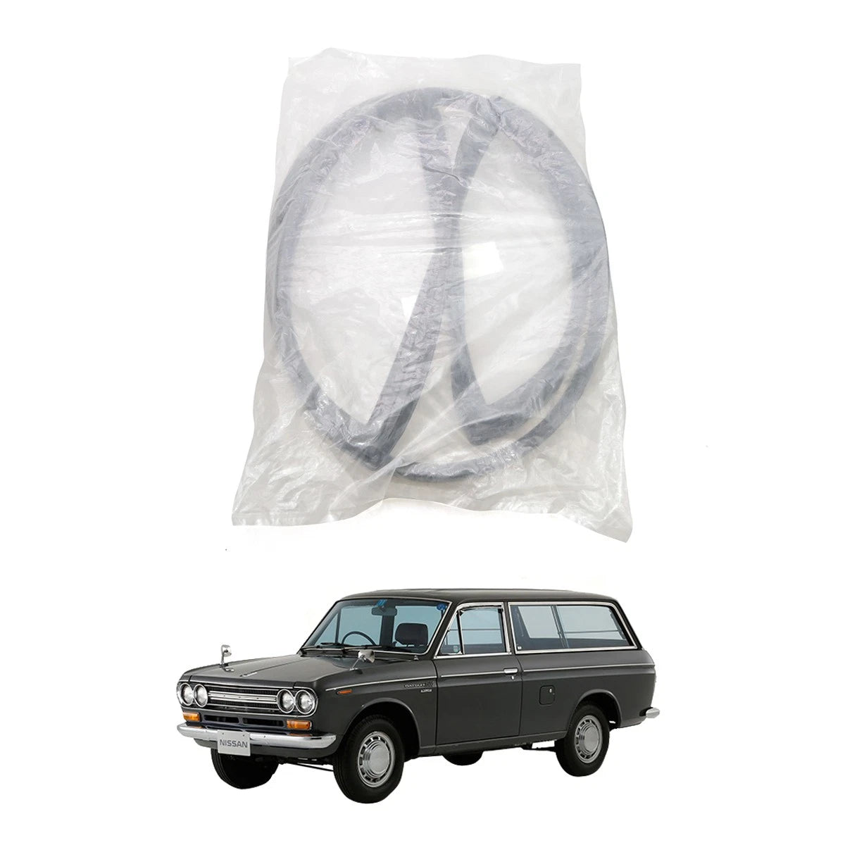Rear Windshield Weatherstrip Seal for Nissan Datsun 521 Van (1968–1972)