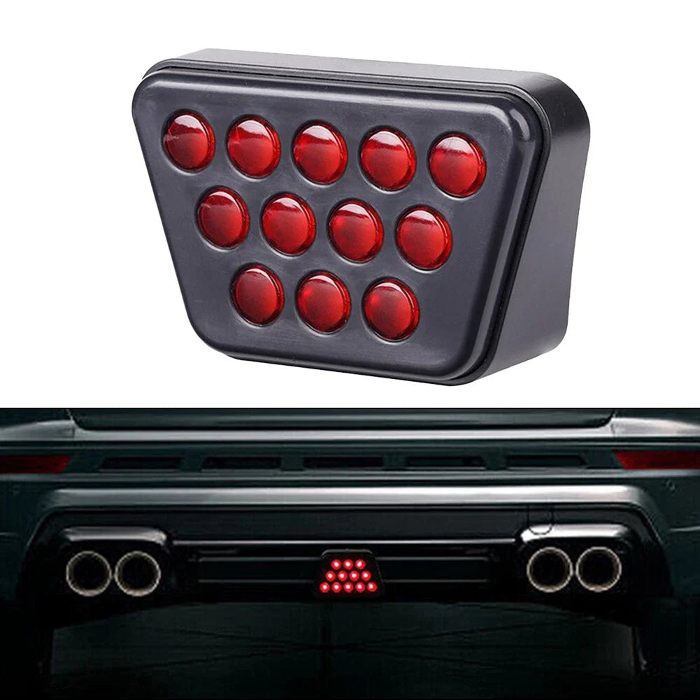 F1 Style Red 3rd Third Rear Tail Brake Stop Light for Cars Trucks SUVs