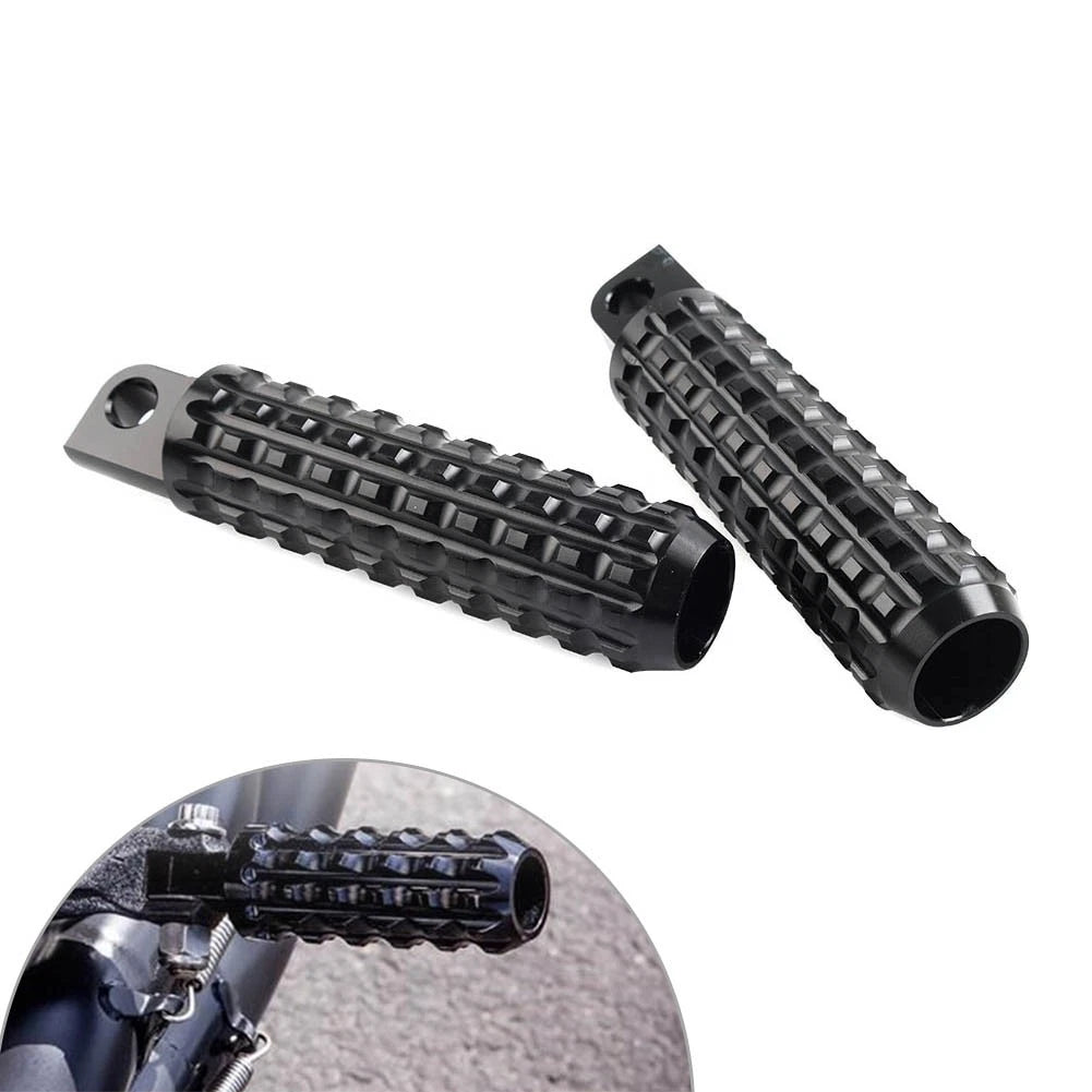 Foot Pegs for Harley Davidson Softail Sportster (Various Years) - Black Aluminum