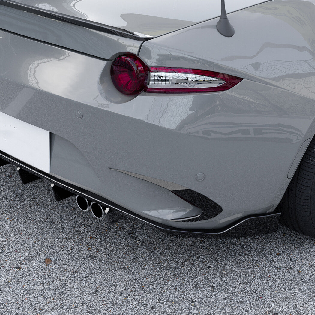 Tape-On Black Rear Bumper Side Air Vent Trim for Mazda MX-5 Miata (2016–2023)