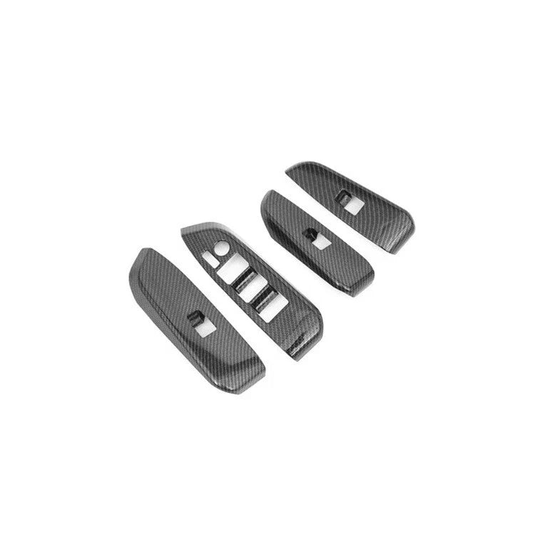 Carbon Fiber Window Lift Panel Trim for Toyota Highlander (2015–2019)