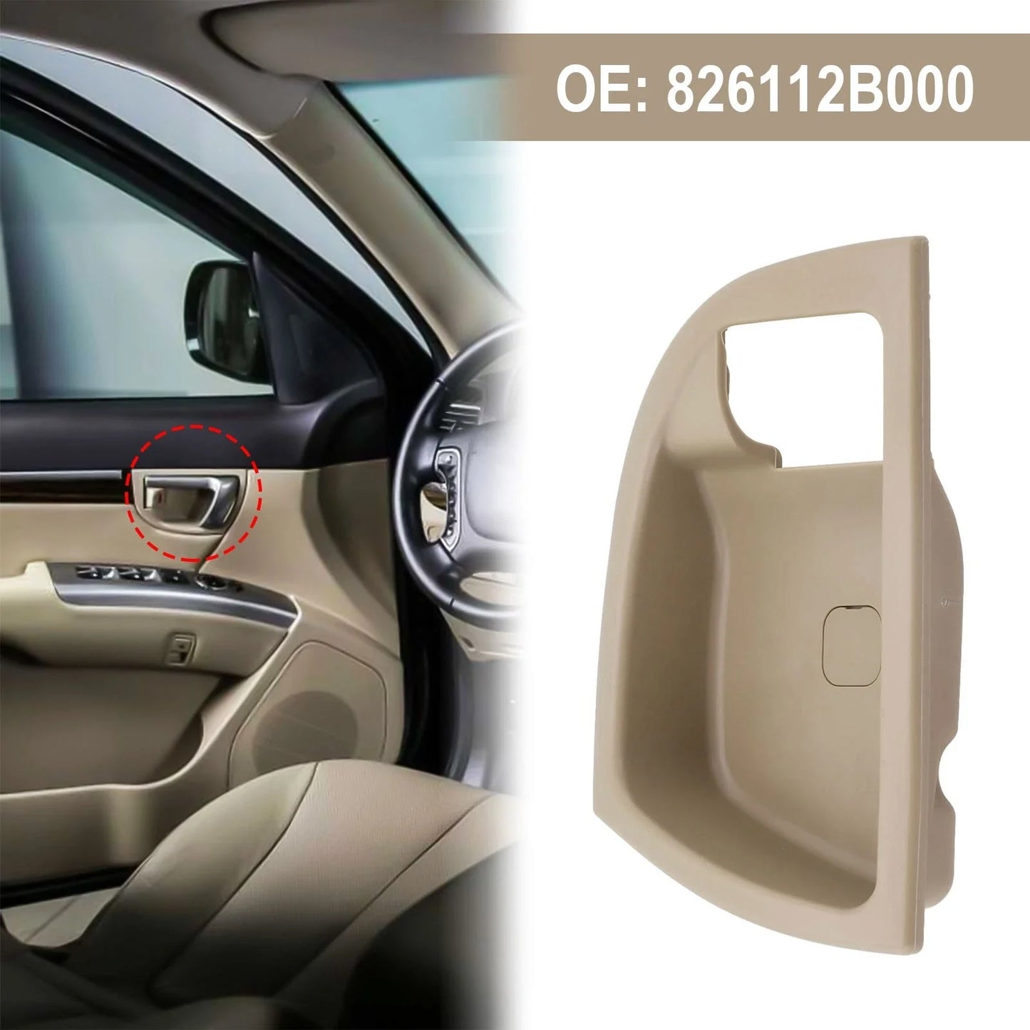 Inside Door Handle Trim for Hyundai Santa Fe (2007–2012)