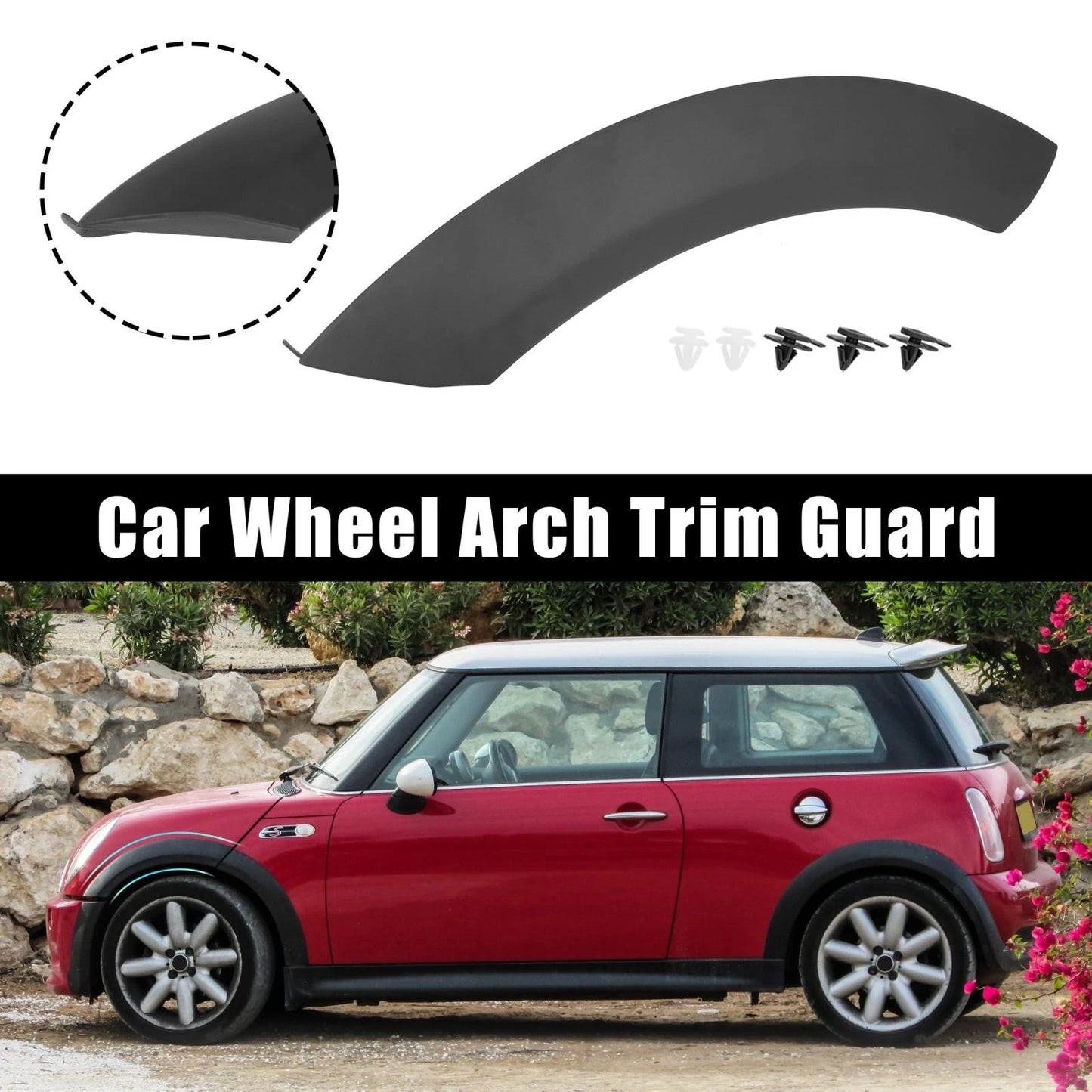 Front Left Wheel Arch Cover Trim Flares 51131505867 for Mini Cooper (2002–2008)