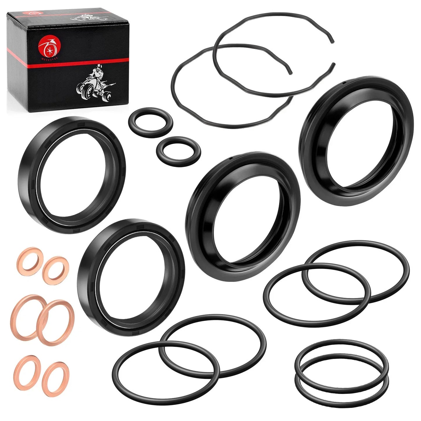 Front Fork Dust Oil w/ Seal Kit for Suzuki V-Strom 650 DL650 (2004–2011)