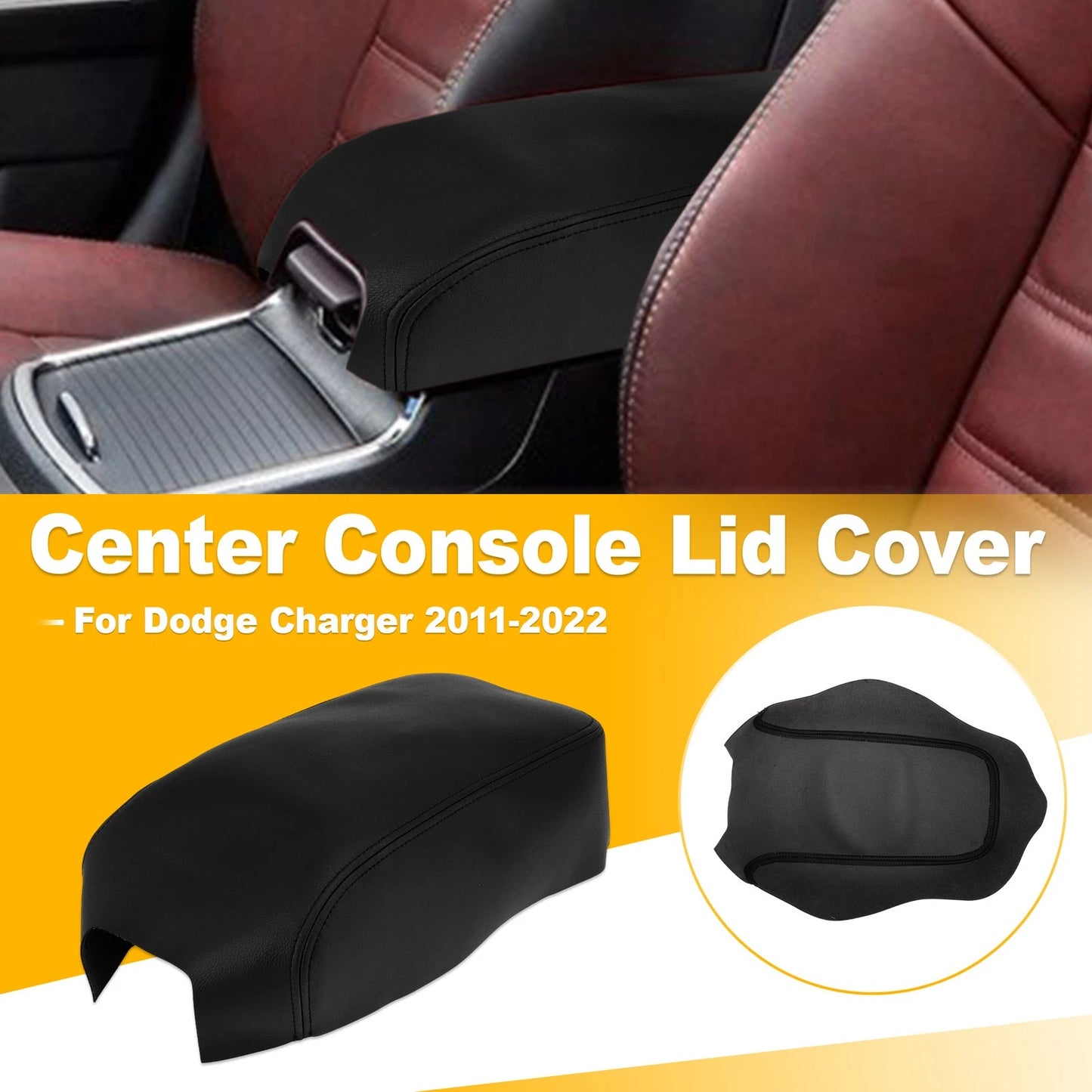 Leather Armrest Cover for Dodge Charger (2011–2022)