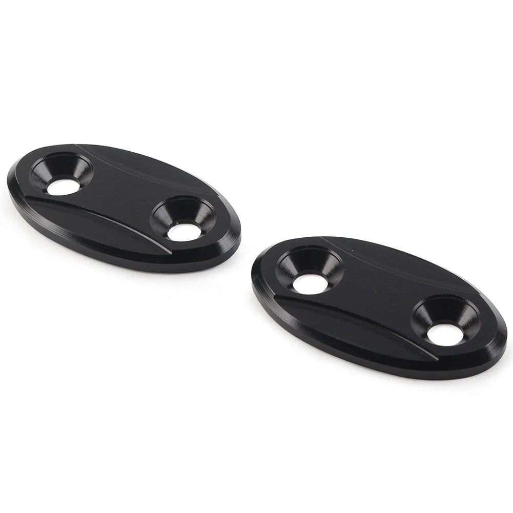 Rearview Mirror Block Off Base Plates Cover for BMW S1000RR (2009-2018) Black