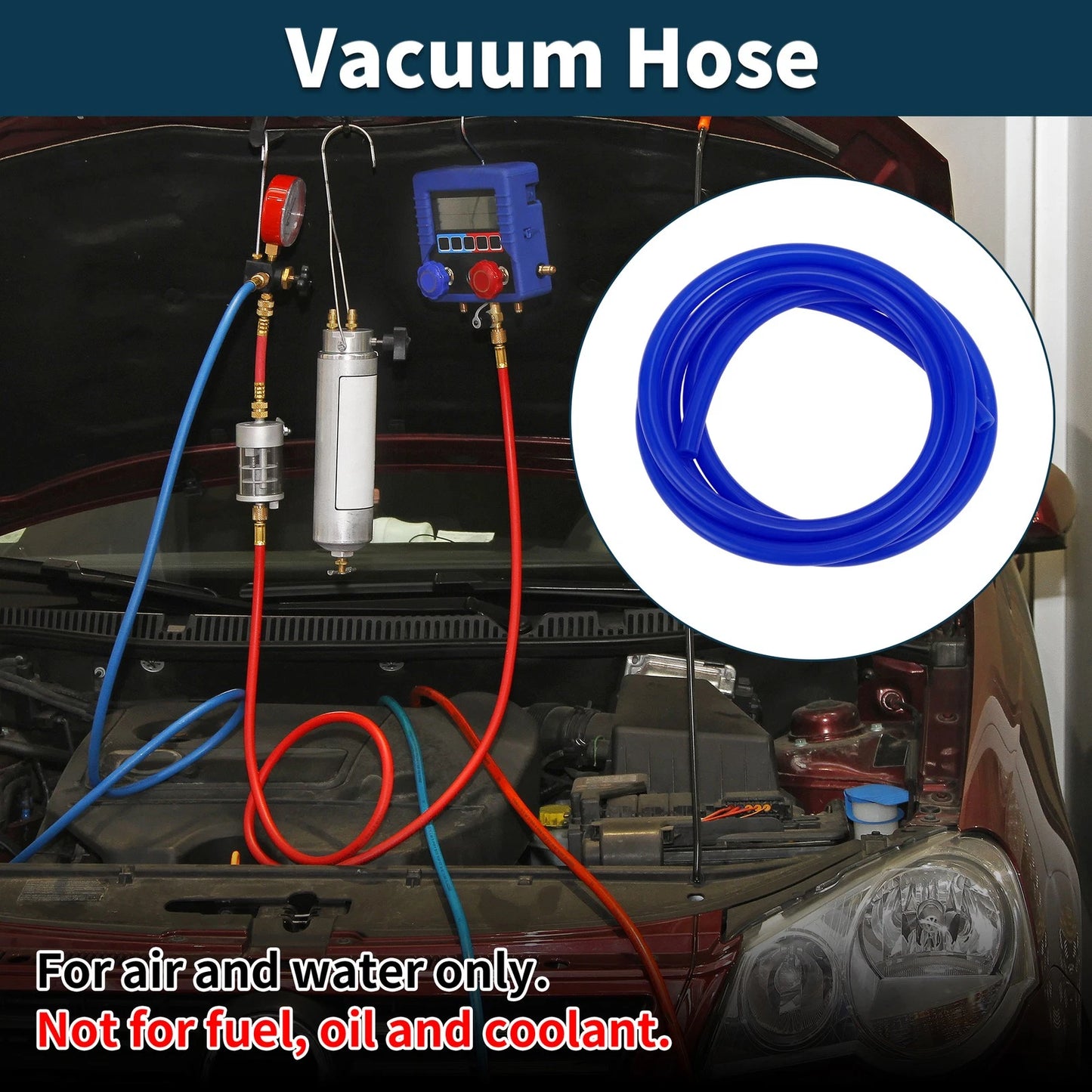 Vacuum Tubing Hose 10ft 10mm ID for Automotive Applications