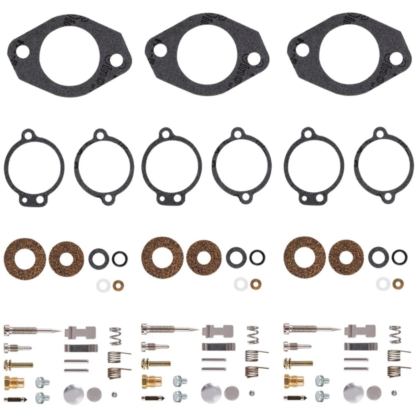 3Pcs Carburetor Rebuild Kit for Mercury 65-150 Inlines