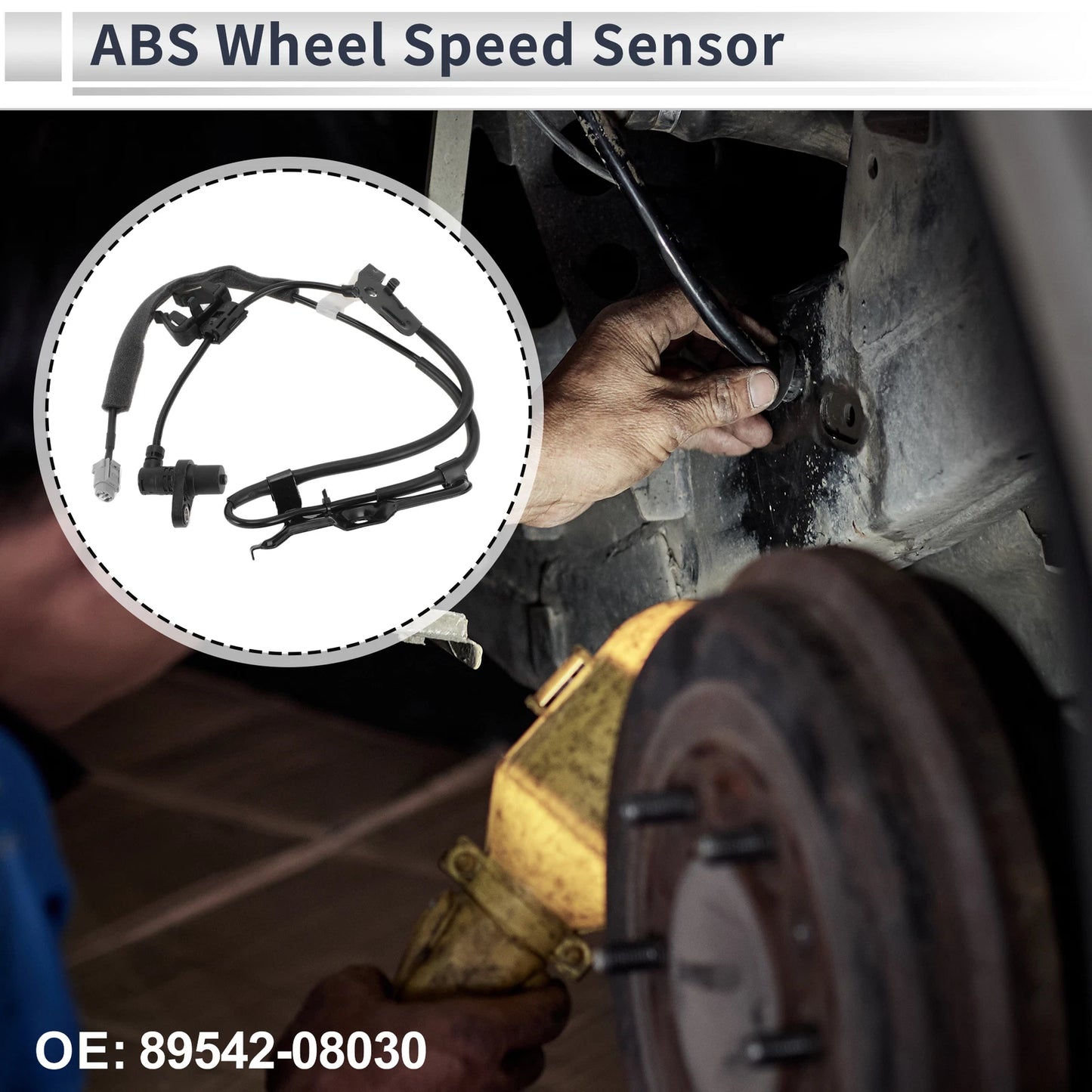 ABS Wheel Speed Sensor No. 89542-08030 for Toyota Sienna (2004–2010) Front Right