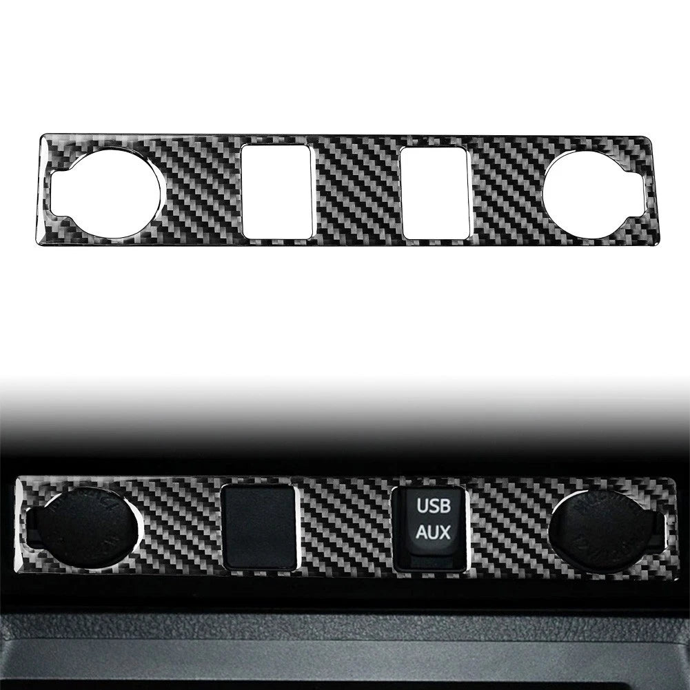 Cigar Lighter Panel Cover Trim for Toyota Tundra (2014–2021) - Carbon Fiber Look