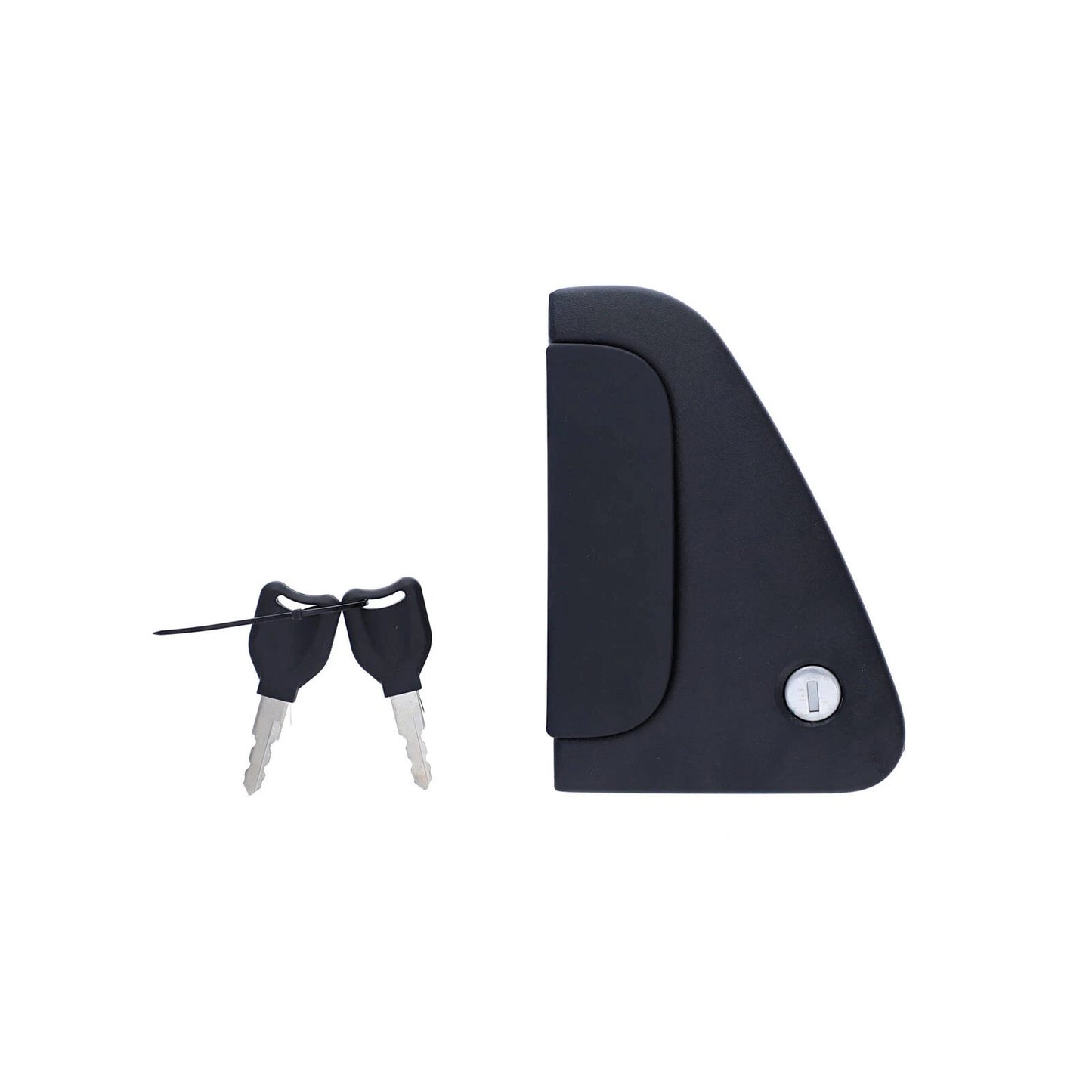 Right Side Textured Black Outer Door Handle with Key for Daf CF 65 75 85 (2001–2013)