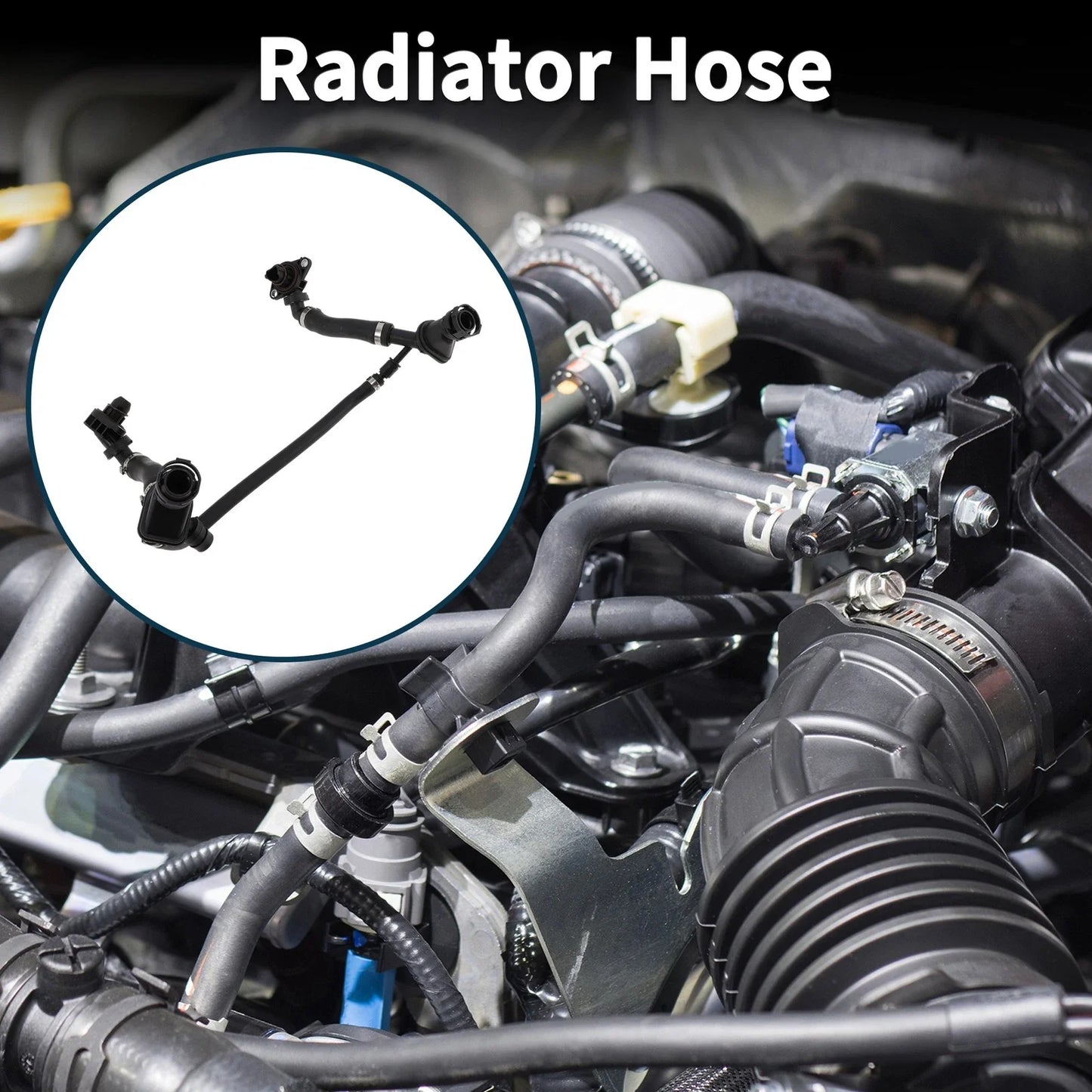 Radiator Hose for BMW 550i (2013-2019) Rubber
