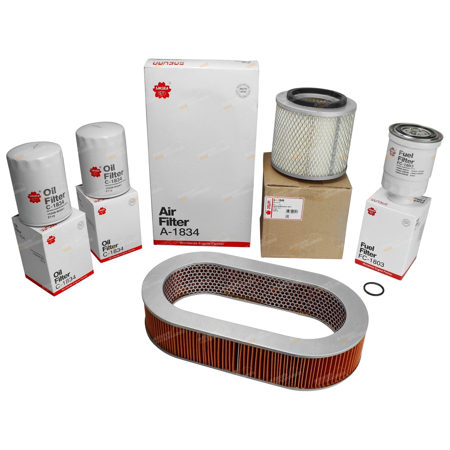 Oil Air Fuel Filter Service Kit for Nissan Patrol GQ (1988–1999)