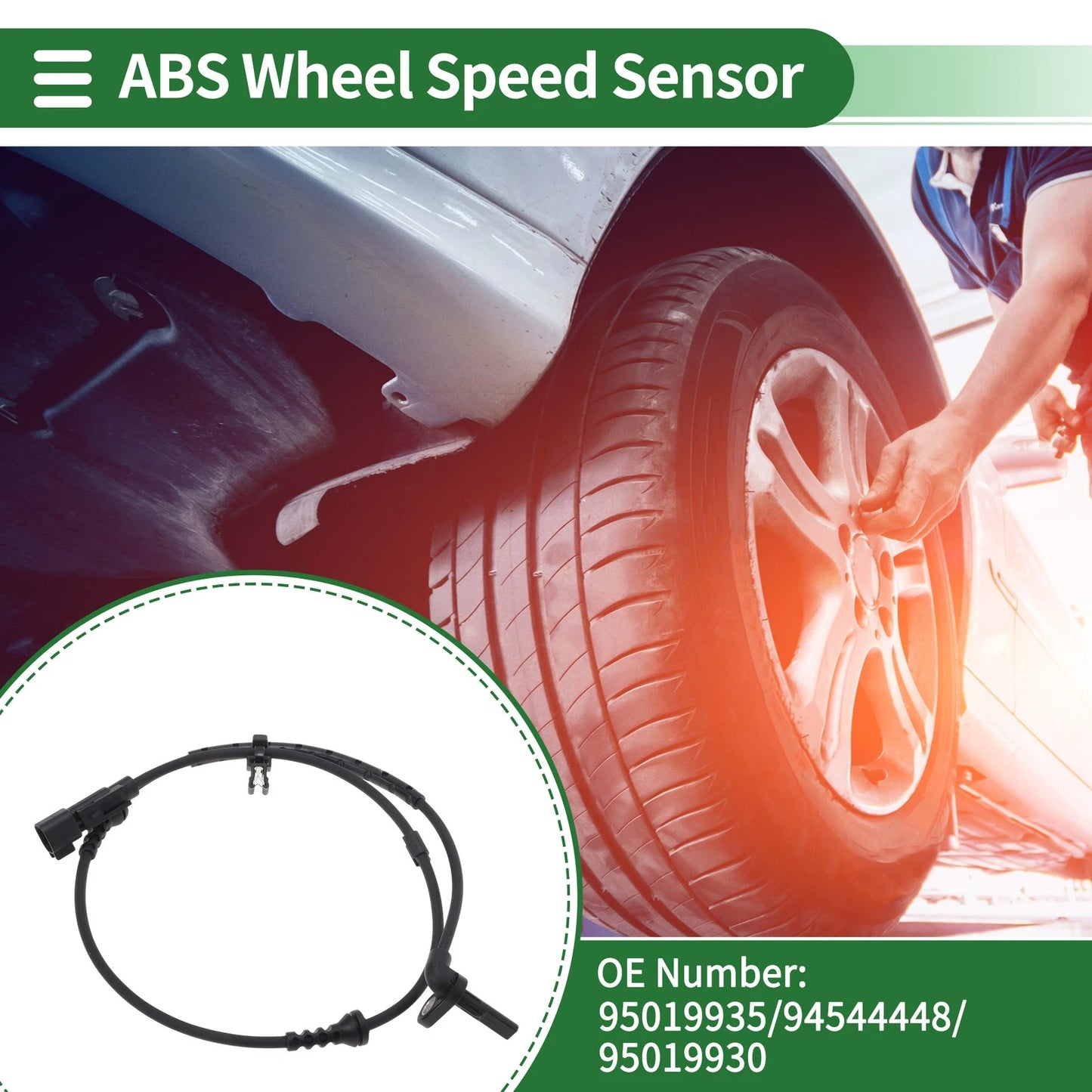 ABS Wheel Speed Sensor No. 95019935 for Chevrolet Sonic (2012–2020) Front Right