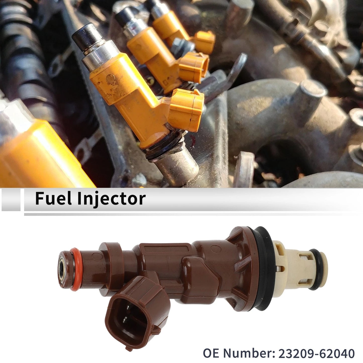 Fuel Injector No. 23209-62040 for Toyota 4Runner (1998–2002) 1Pc