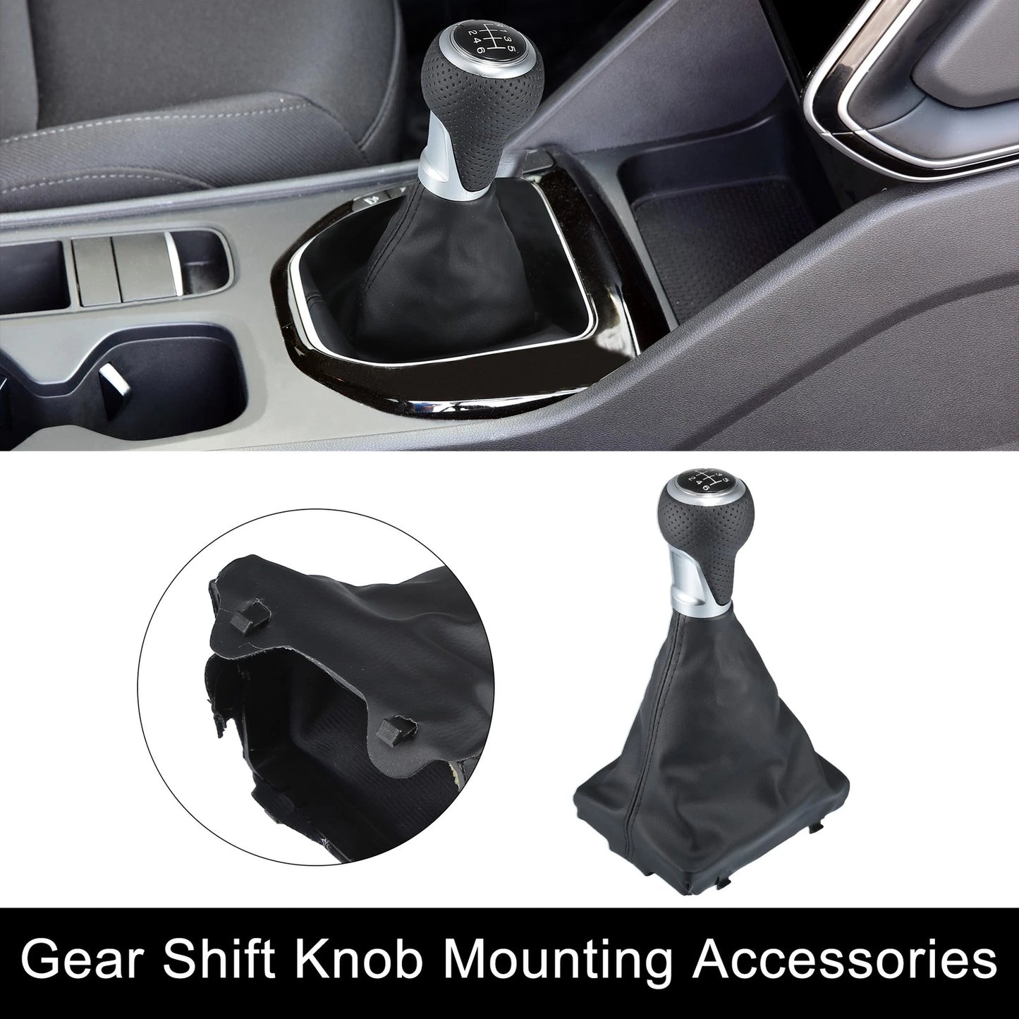 6 Speed Manual Gear Shift Lever for Audi A4 S4 B8 8K A5 8 Q5 8R Black