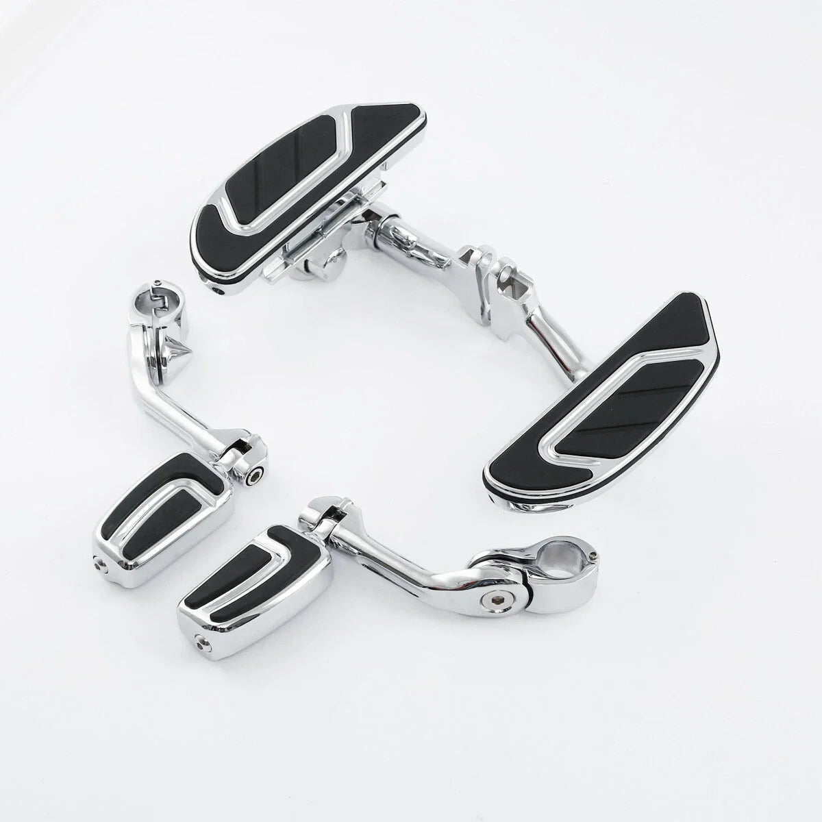 Long Angled Floorboards & Footpegs for Harley Touring (1993 - 2025)